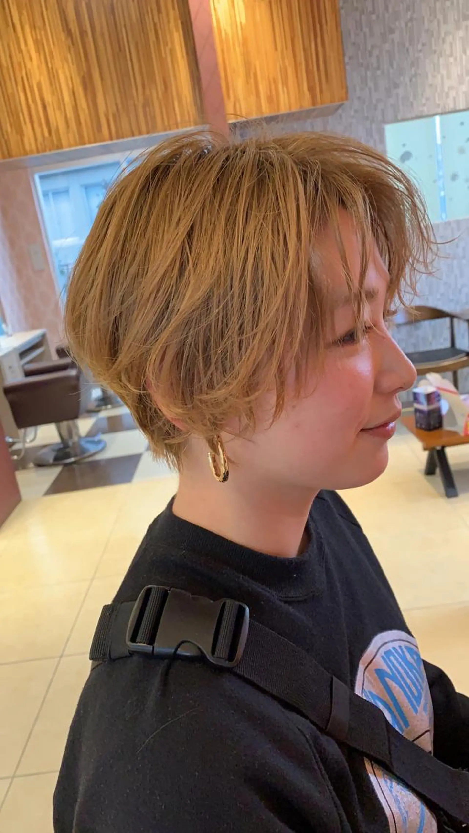 ショート カラー ハンサムショート ショートヘア カット ヘアカラー graxi'    グラシー所属・ブリーチ/ハイトーン SERINAのヘアスタイル