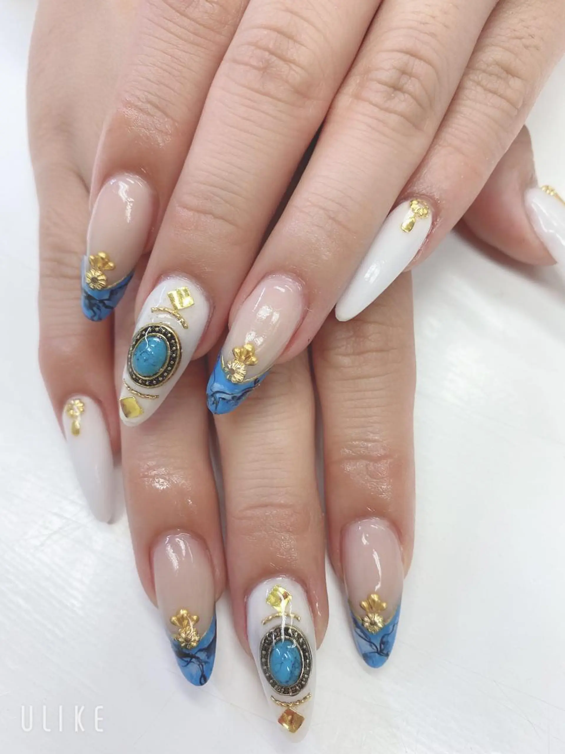 セミロング ハンドネイル JNA認定講師🌸 RIEのネイルデザイン