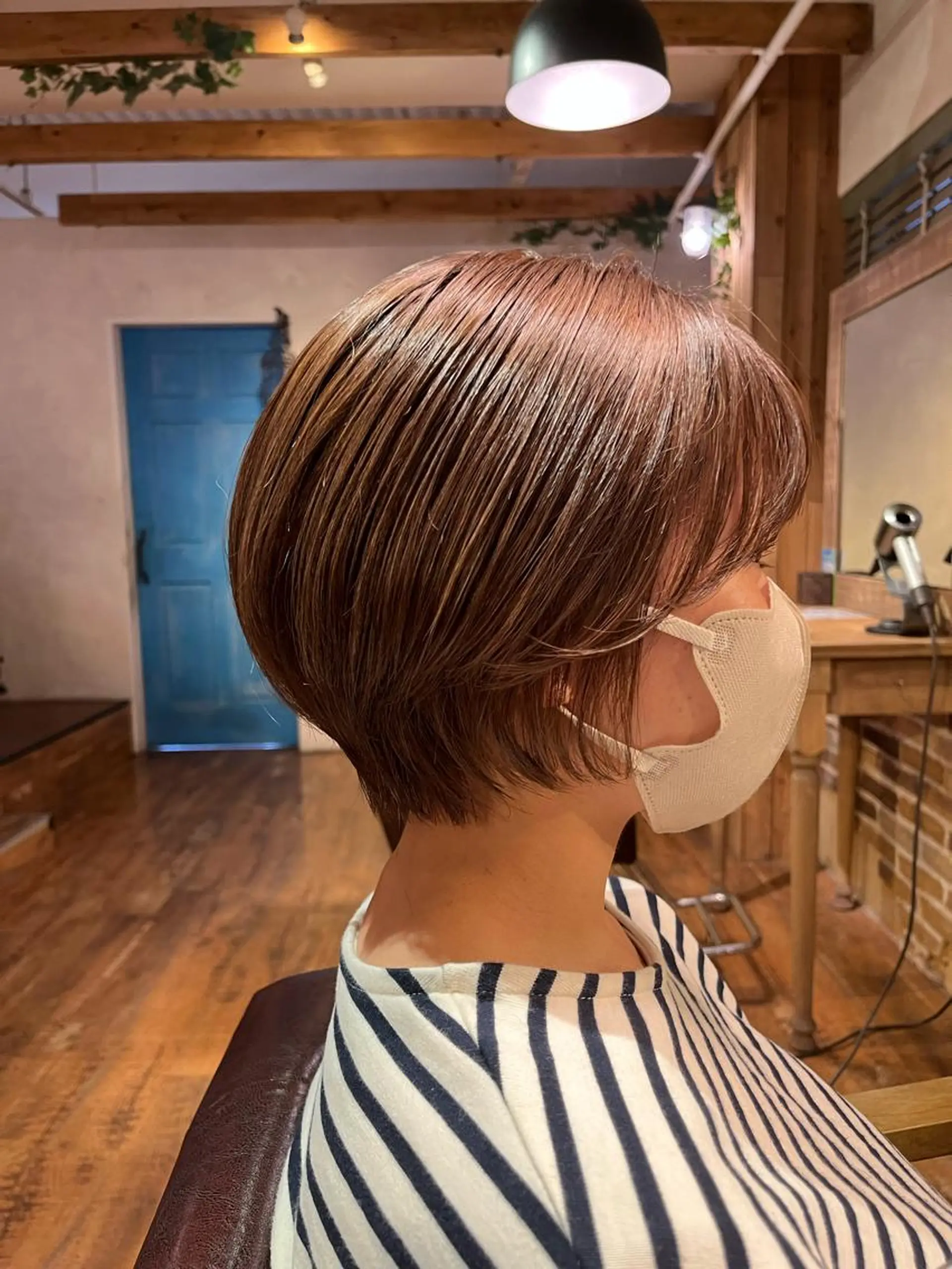 ショート カラー 丸みショート ベージュカラー ショートヘア SOYON 🤍CHIZU🤍.のヘアスタイル