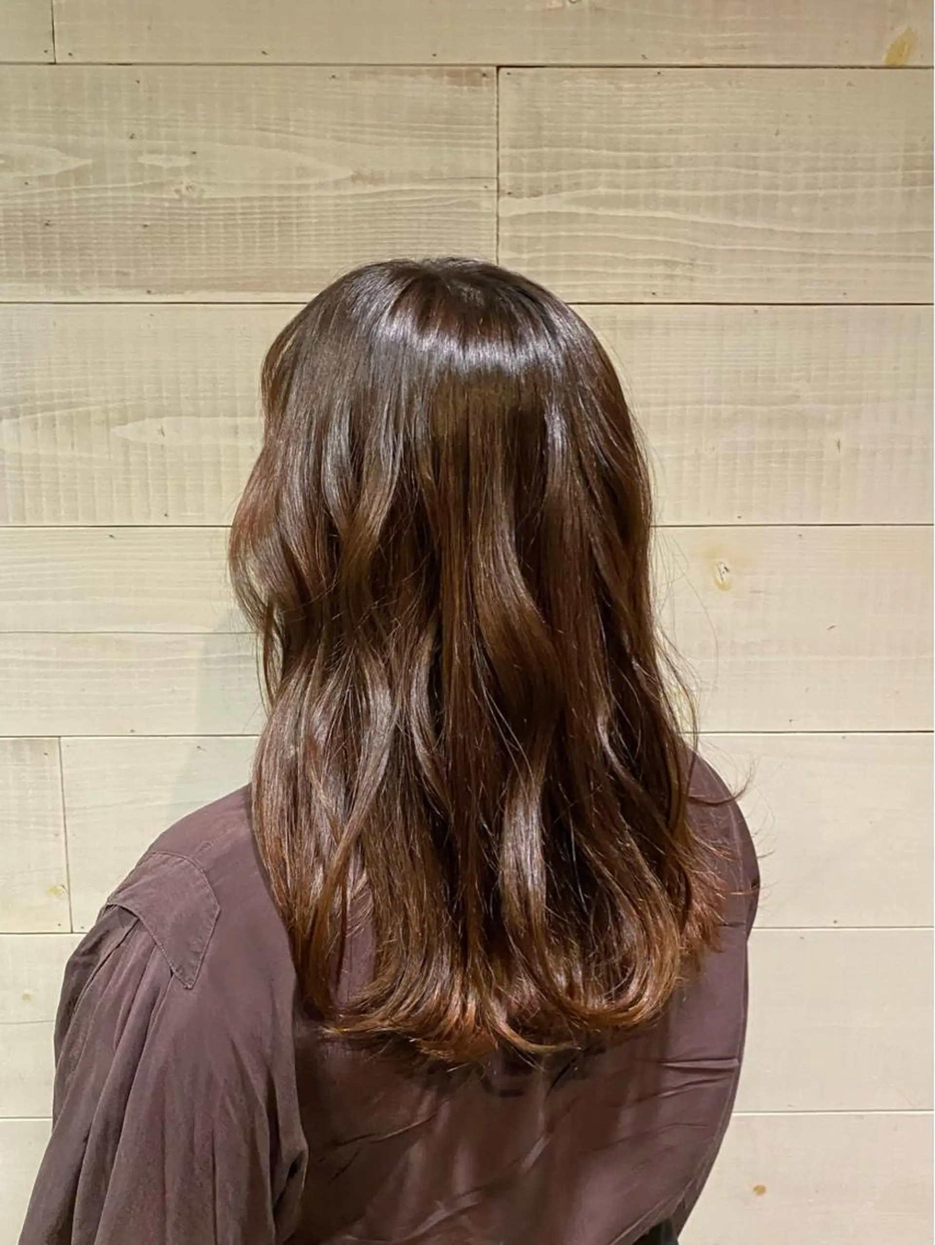 カラー ベージュカラー や ぎ /神戸美容室 /顔まわりレイヤーのヘアスタイル