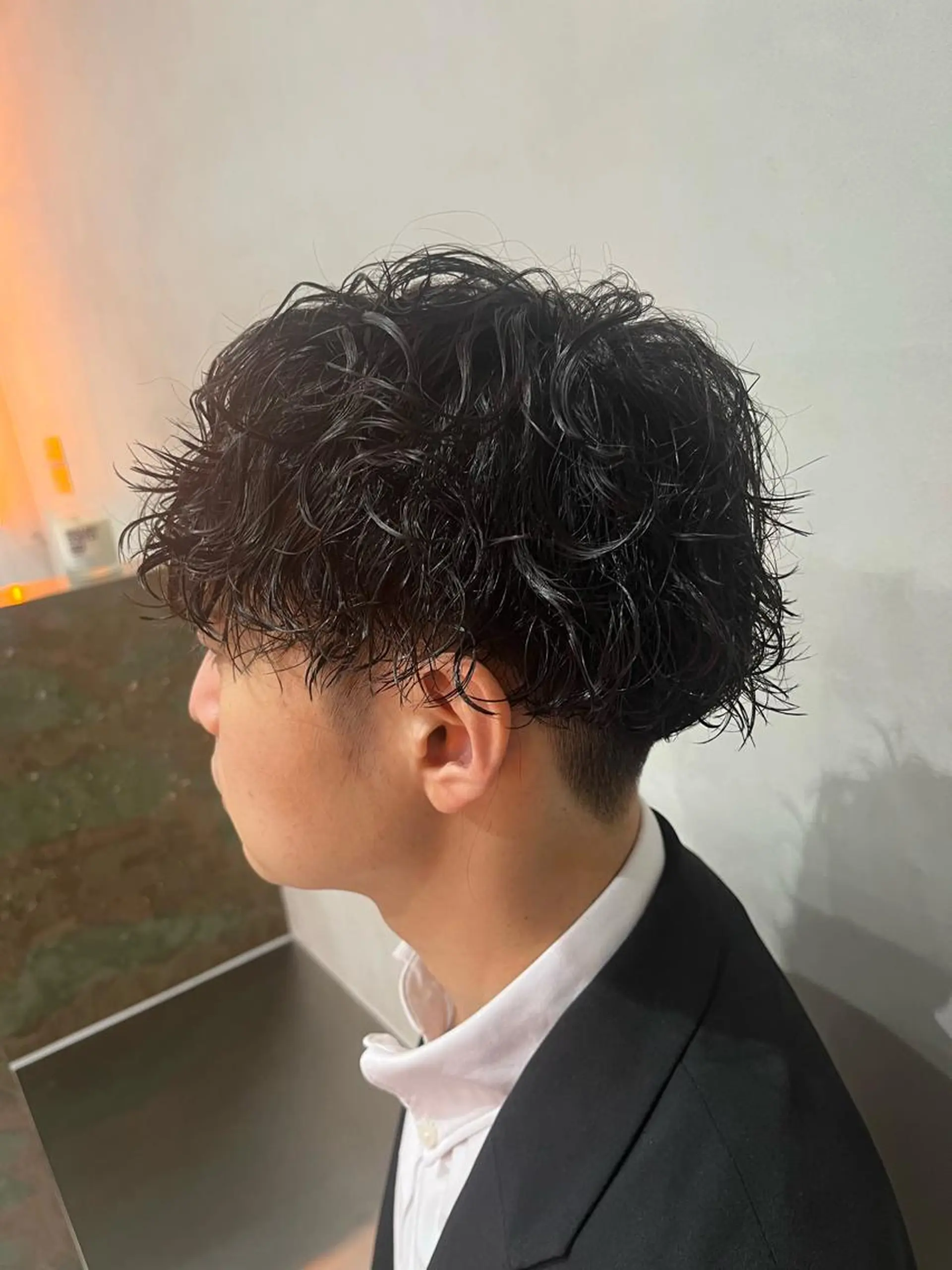 ショート パーマ メンズ 波巻きパーマ メンズスタイル特化 /fifthりっくんのヘアスタイル