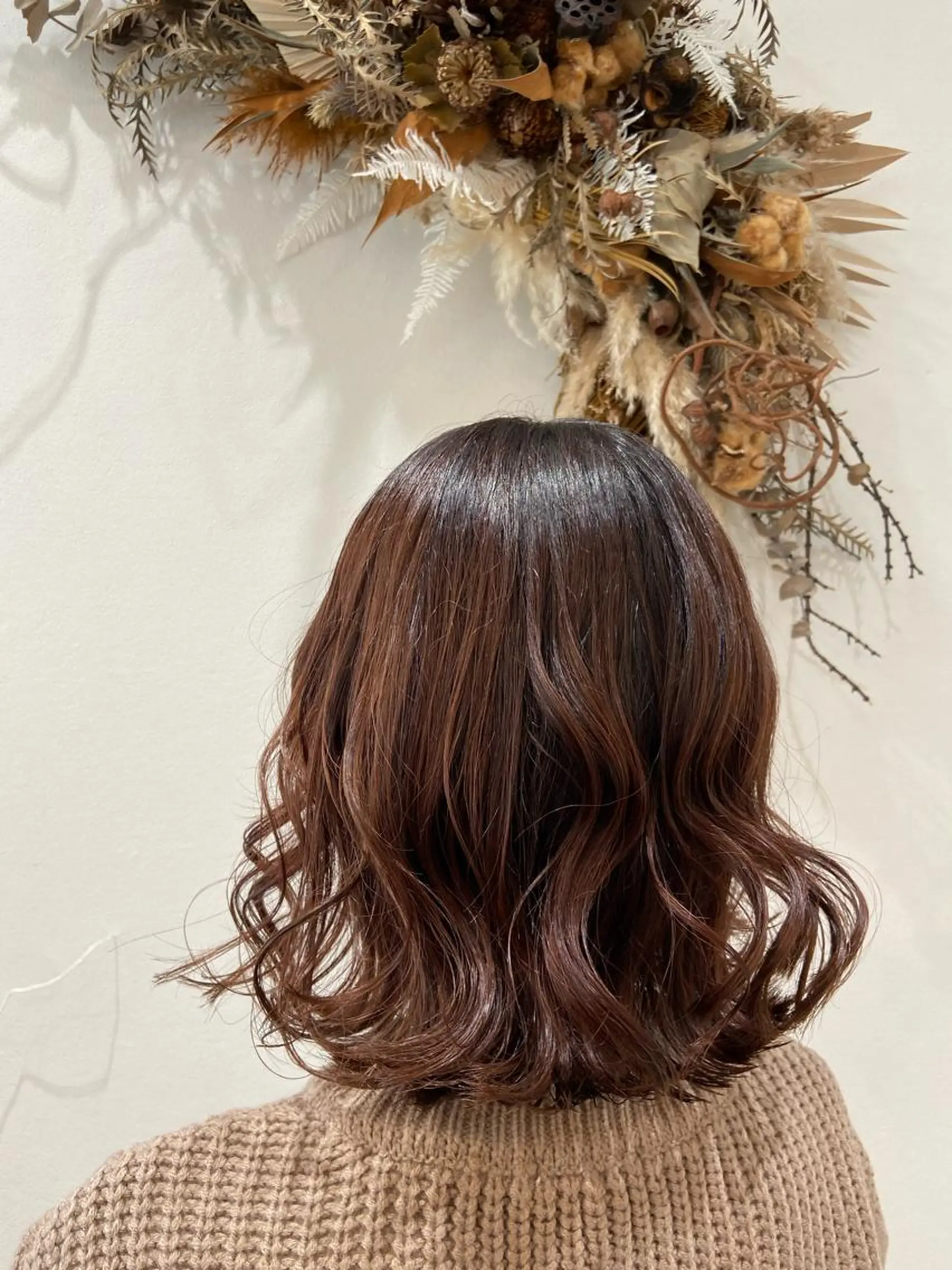 ミディアム カラー カット ヘアカラー 三木　英音 bisouhairのヘアスタイル