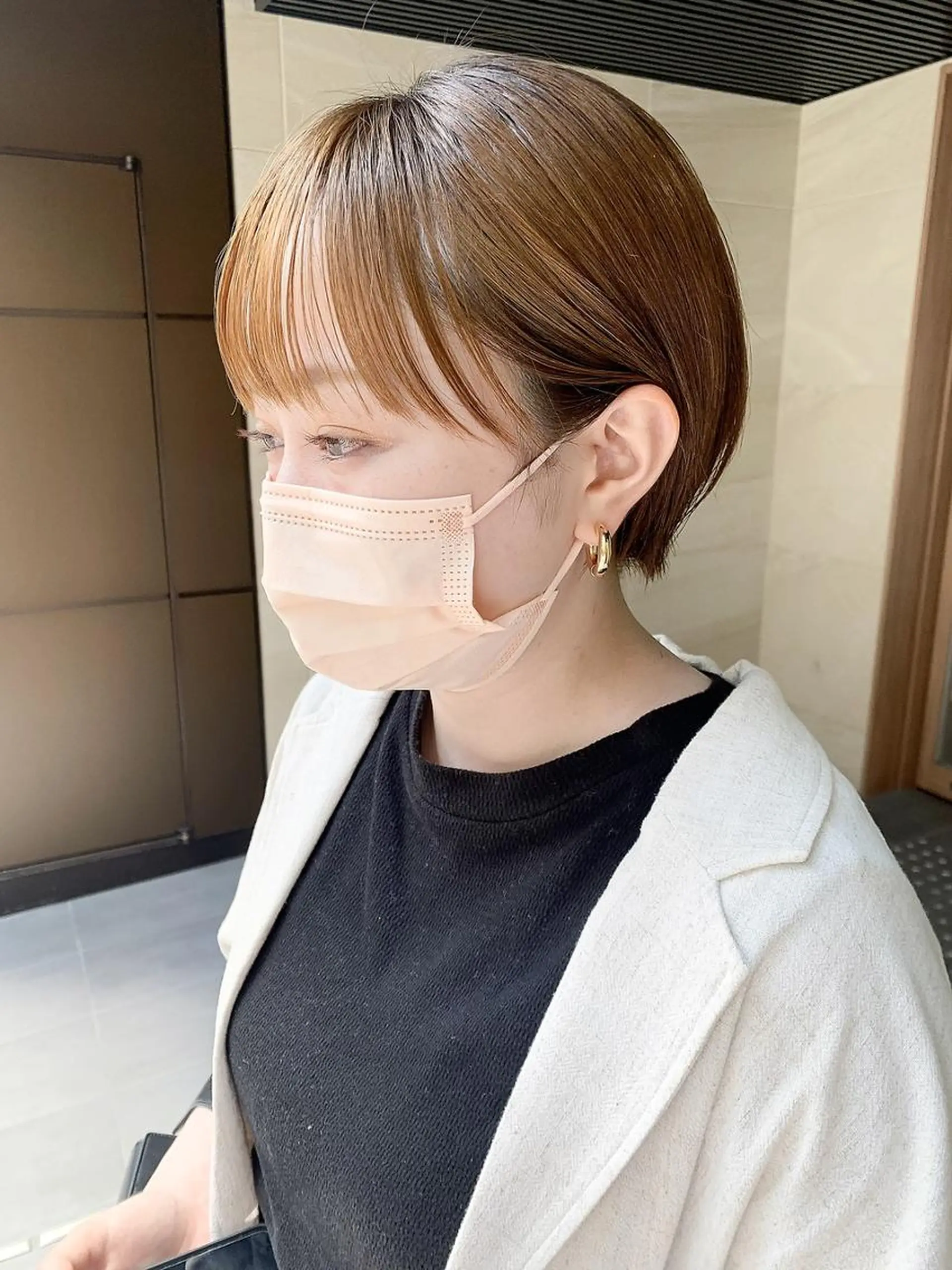 ショート カラー 髪質改善 Noe心斎橋店のヘアスタイル