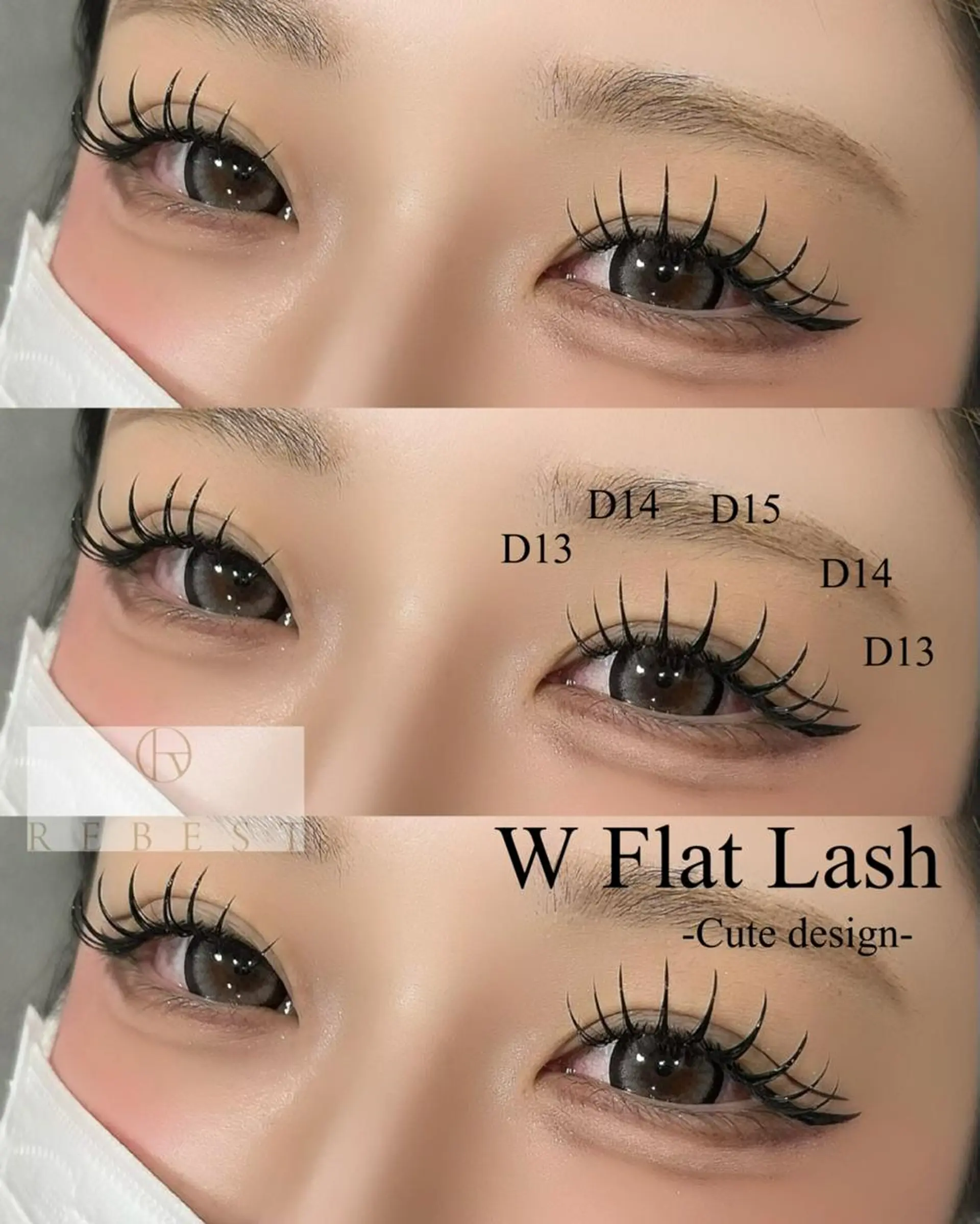 マツエク・マツパ マツエク ＲＥＢＥＳＴ ｅｙｅｌａｓｈのマツエク・マツパデザイン