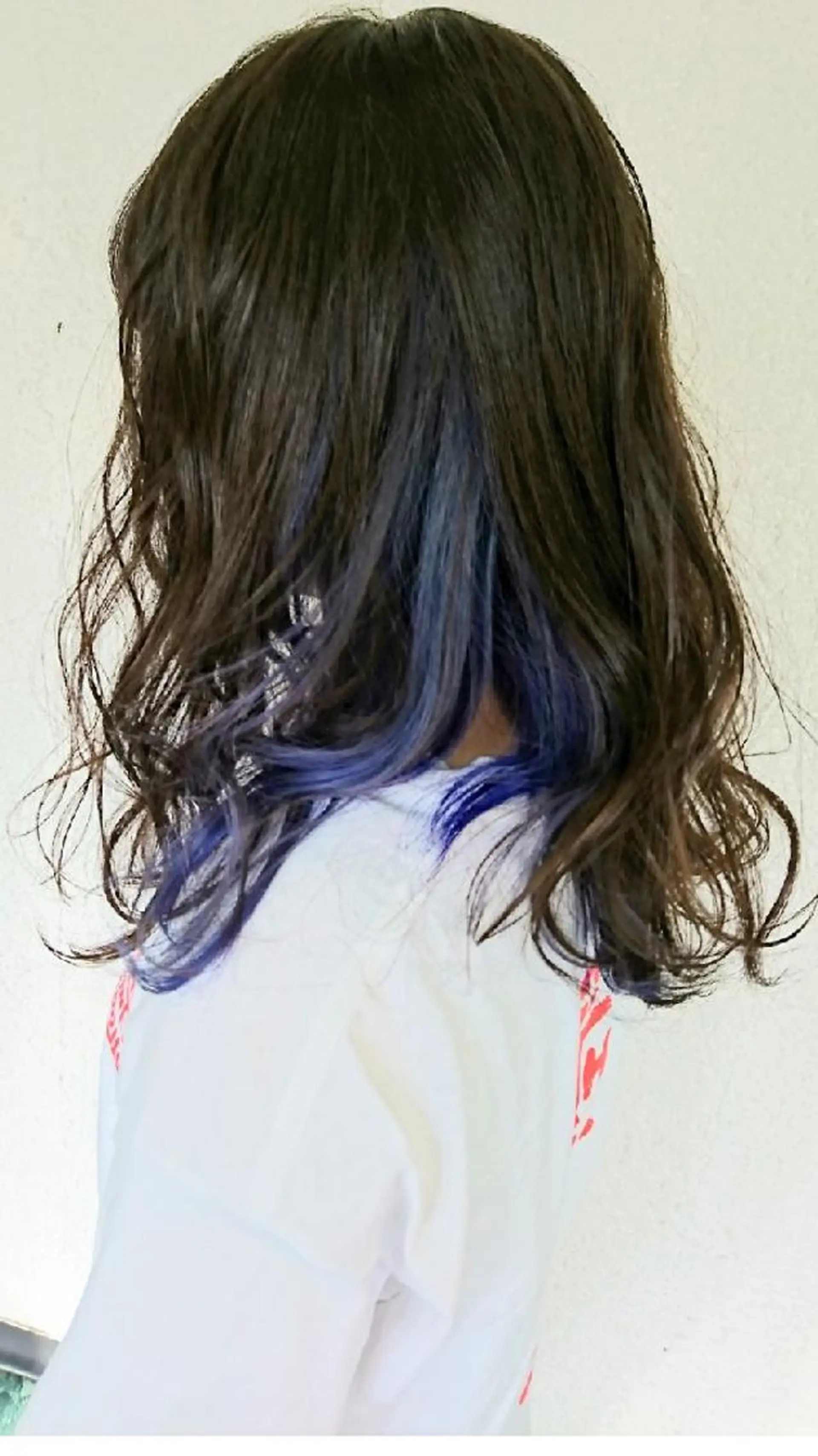 ロング カラー インナーカラー ネイビーカラー ACROあべの店所属・艶カラー/インナー /グラデ/大西小百合のヘアスタイル