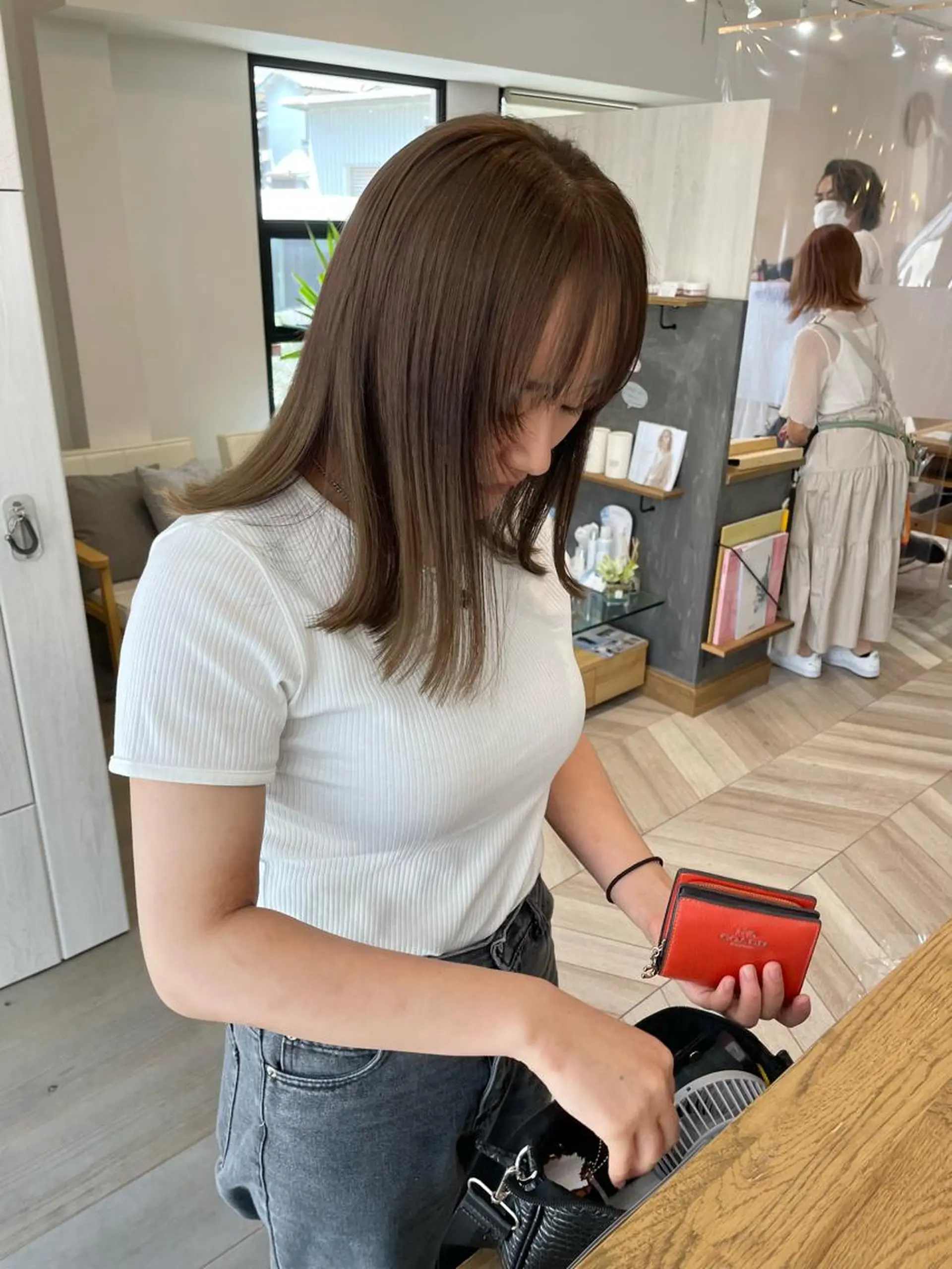 セミロング 永井 瑞穂のヘアスタイル