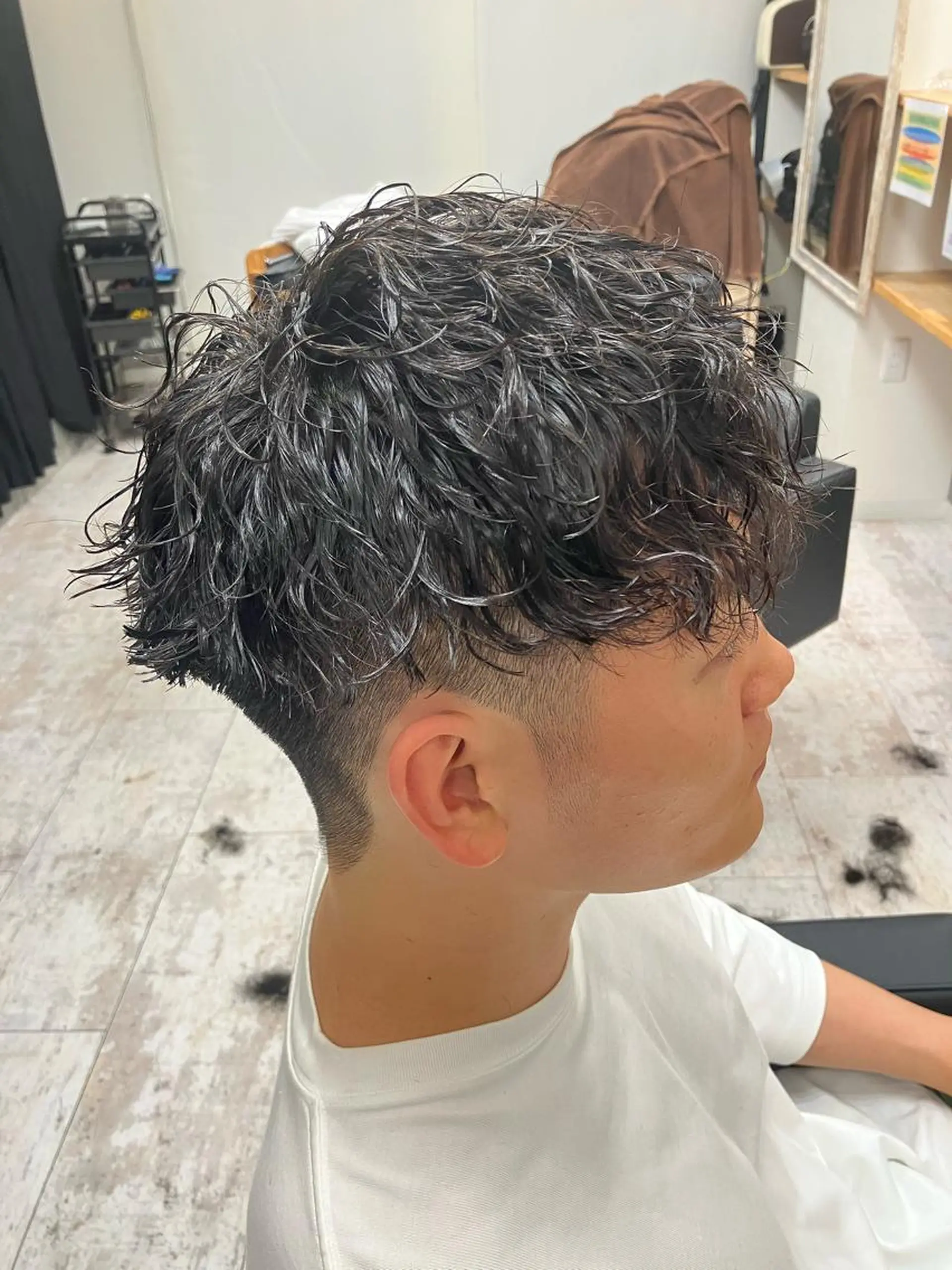 パーマ メンズ カット パーマ メンズ特化/パーマ/ フェードWATARUのヘアスタイル