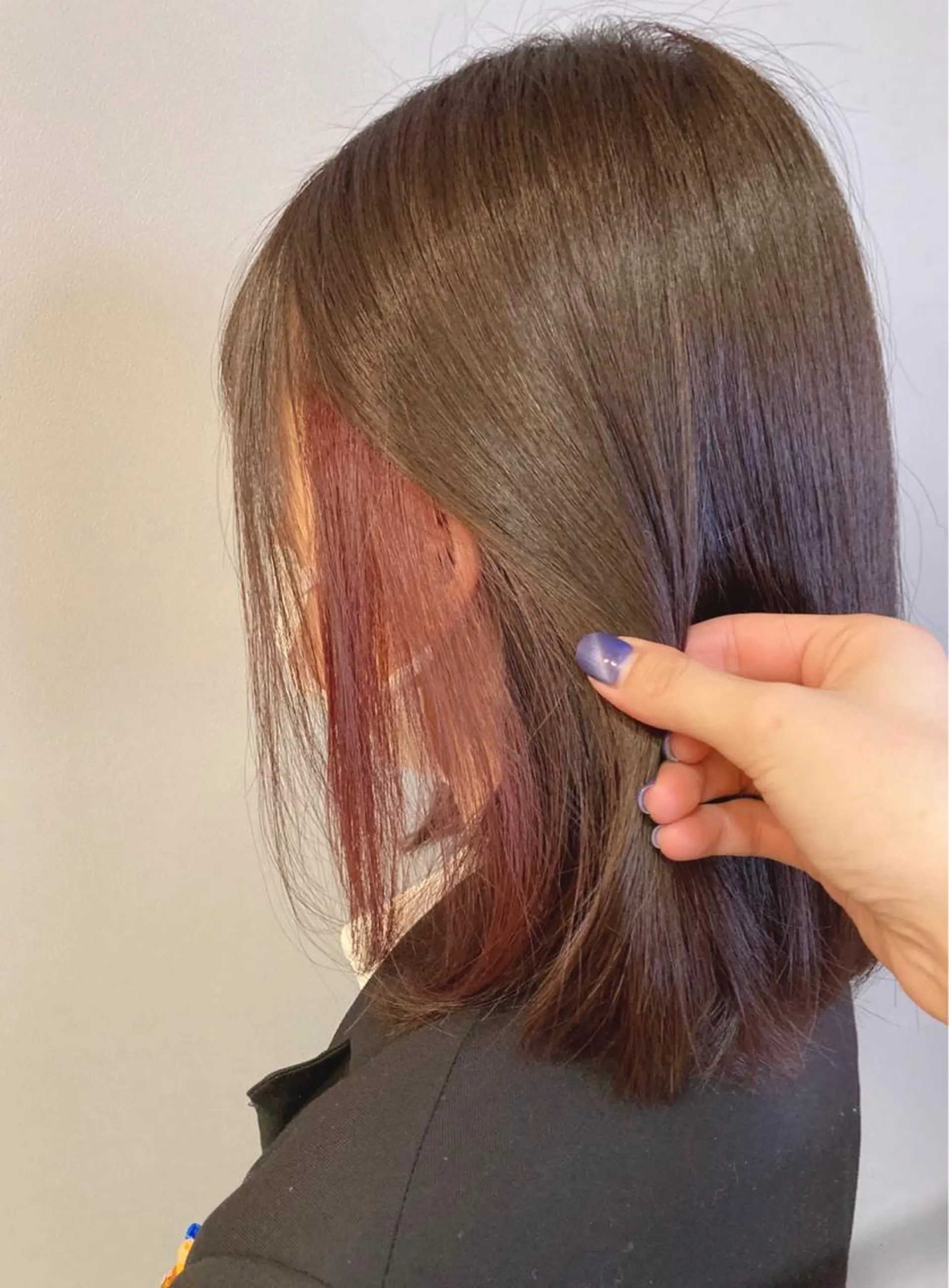 ミディアム カラー ヘアカラー 宮原 佳苗のヘアスタイル