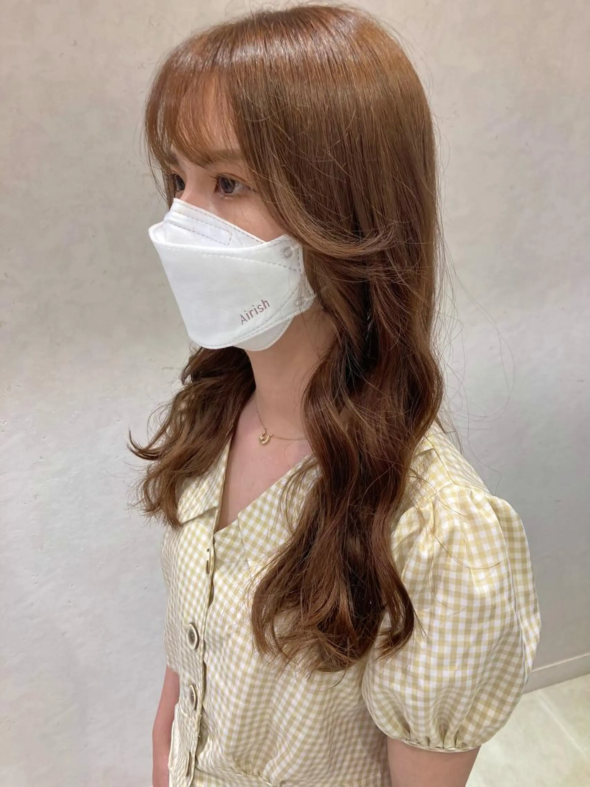 ロング カラー ベージュカラー ブリーチ ブラウンカラー ブラウンベージュ ダブルカラー nono/パーマ /顔まわりカット🐈のヘアスタイル