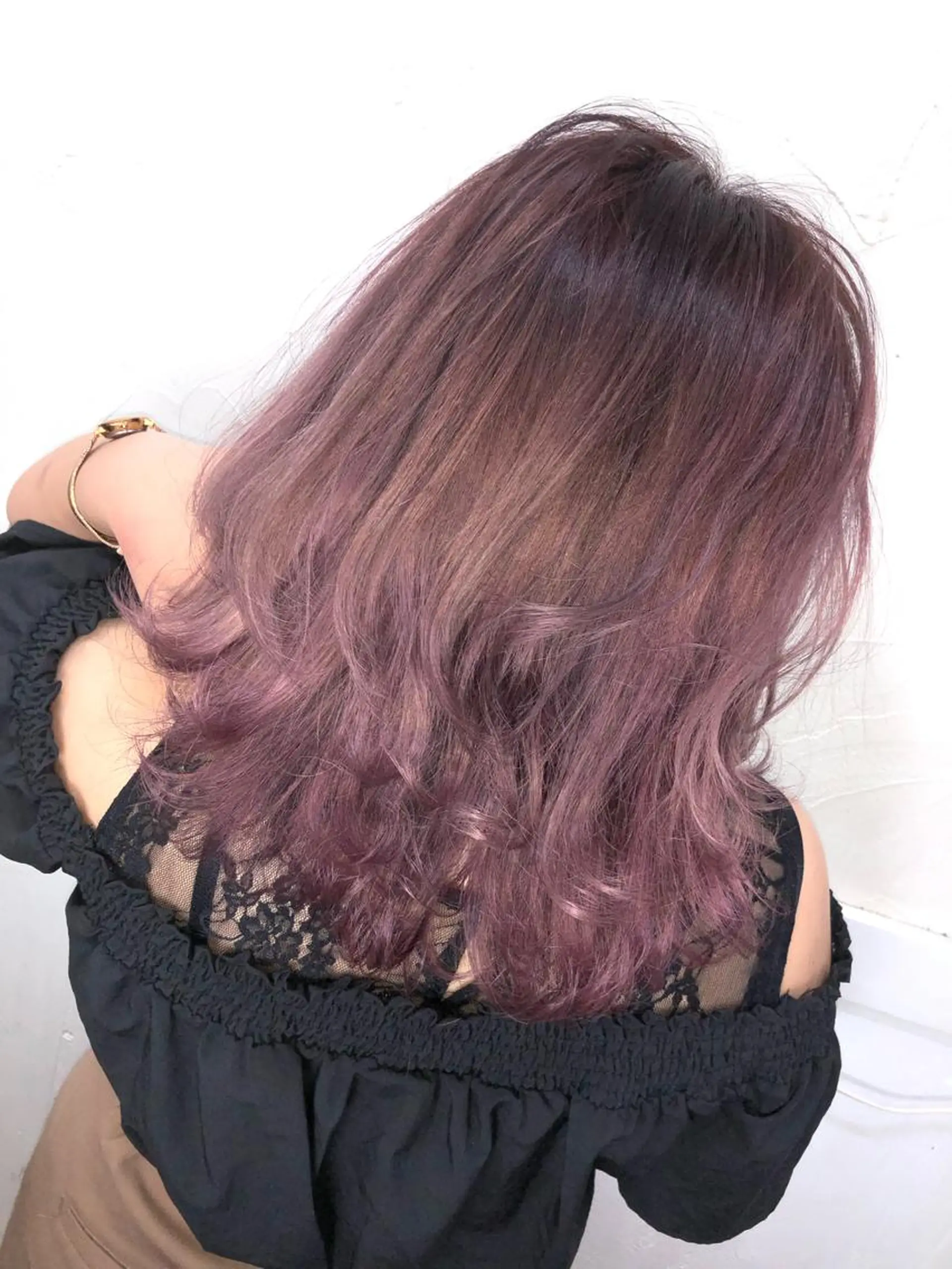 ミディアム カラー ラベンダーカラー ピンクカラー ピンクラベンダー ヘアカラー PSY(サイ)所属・PSY(サイ)池袋 金田尚久🎨のヘアスタイル