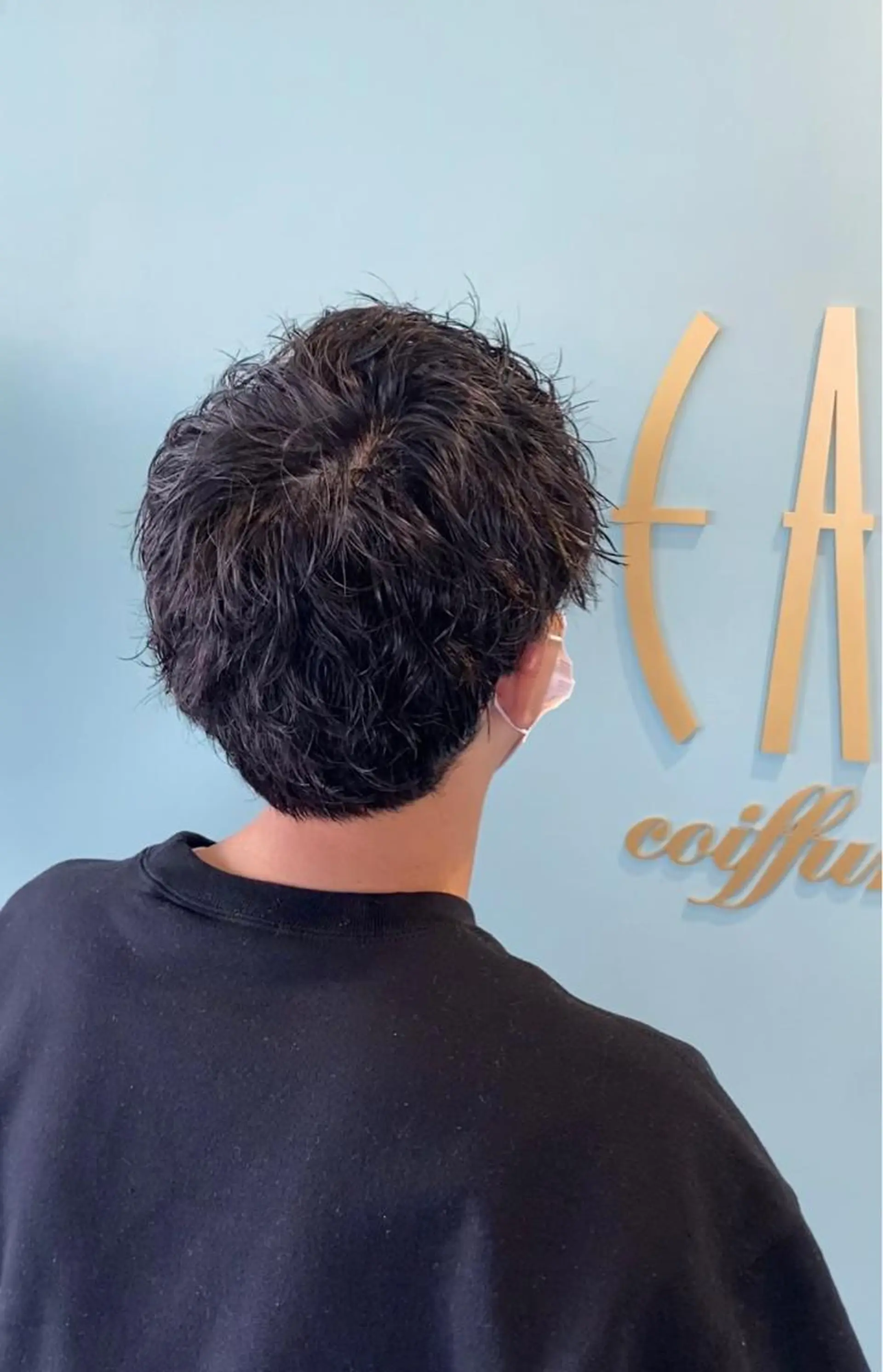 パーマ メンズ 磯田 冬弥のヘアスタイル