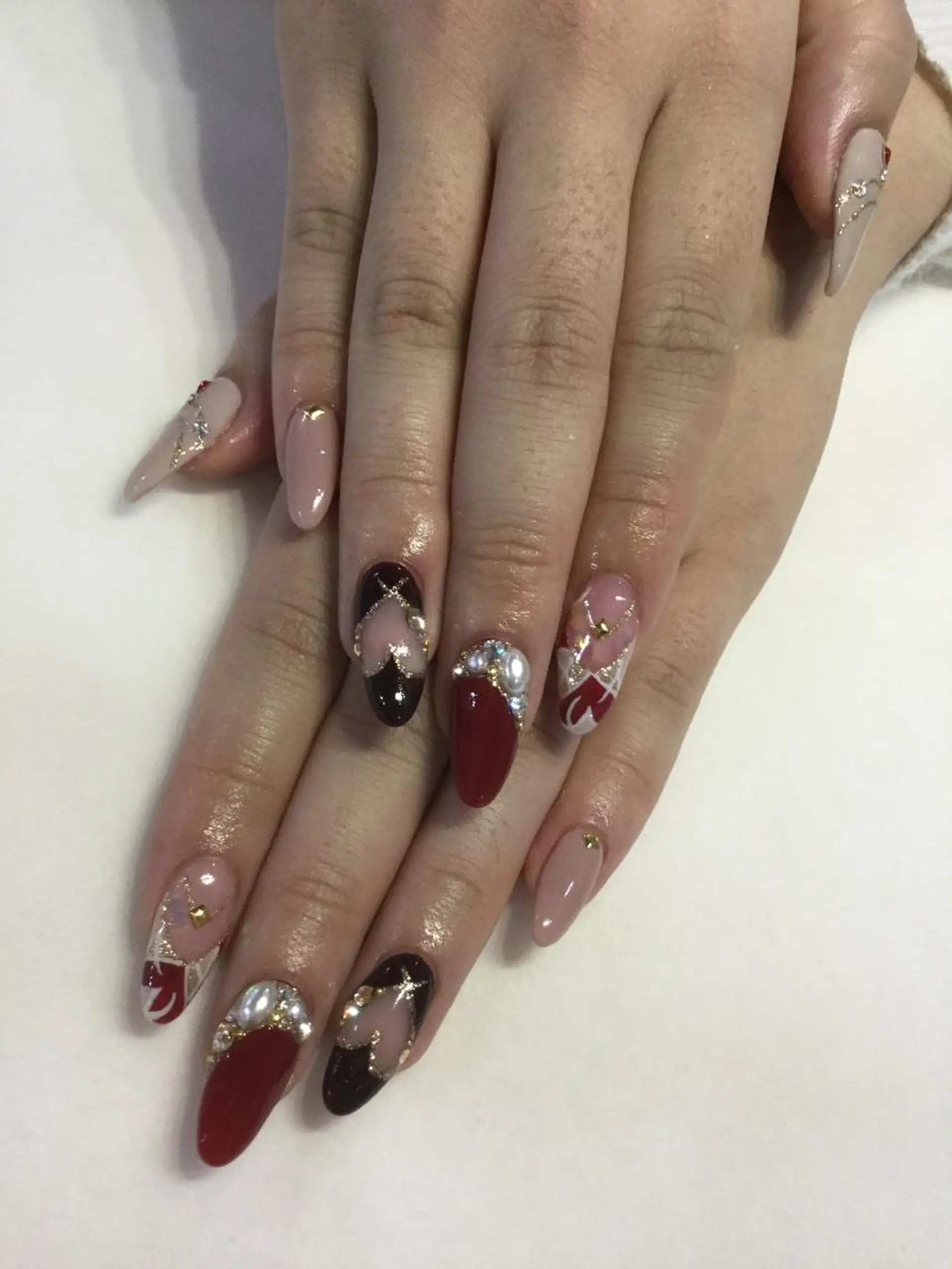 ネイル ハンドネイル 💎🐰 saki. m 🐰💎のネイルデザイン