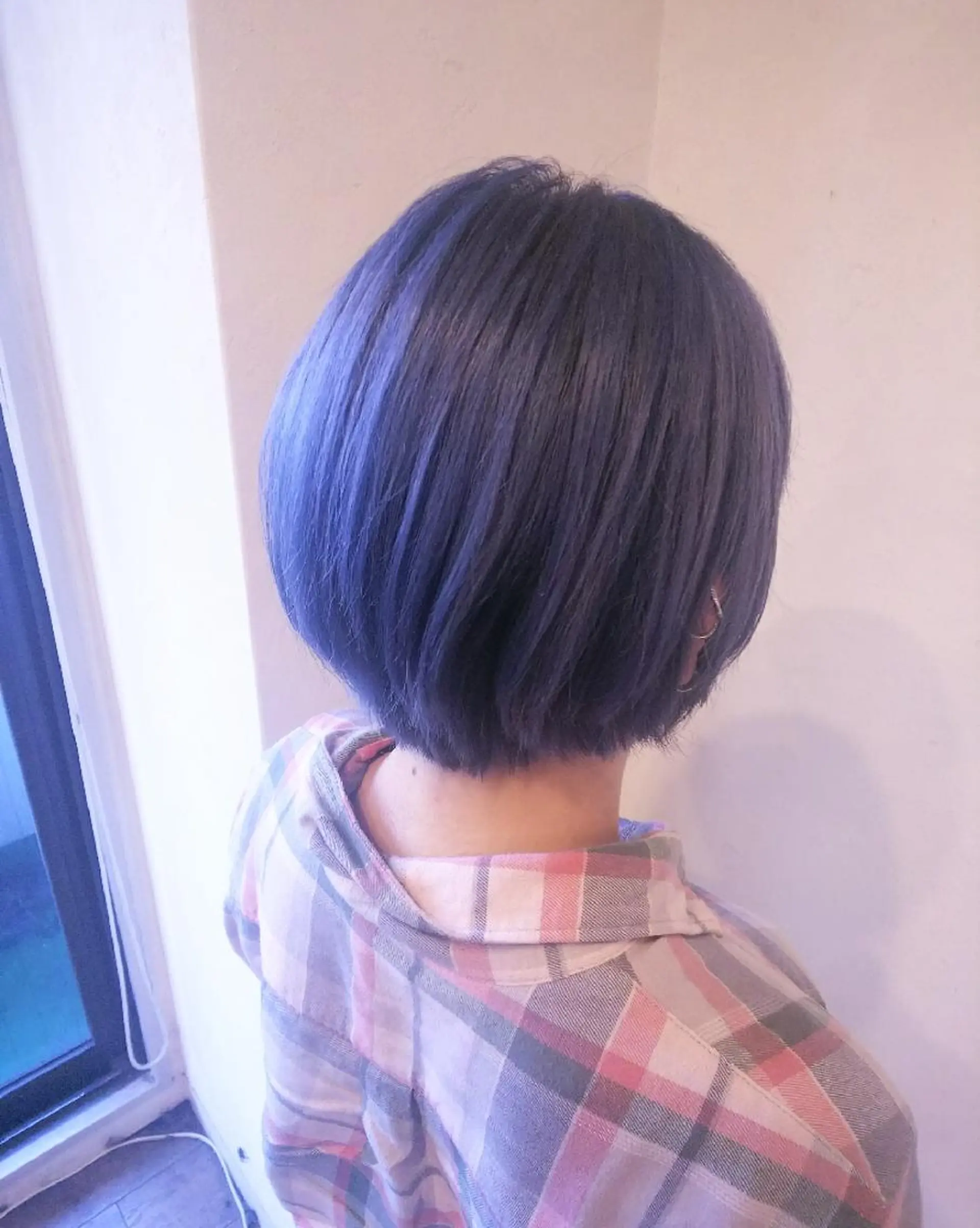 ショート カラー ブルーカラー JIL BLAN 京都所属・RU RIのヘアスタイル