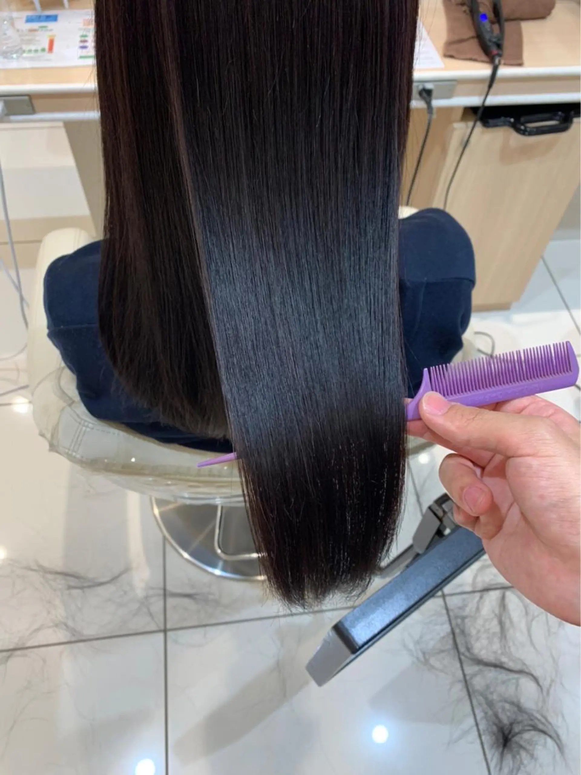 ロング 縮毛矯正、髪質改善／ 松田 龍之介のヘアスタイル