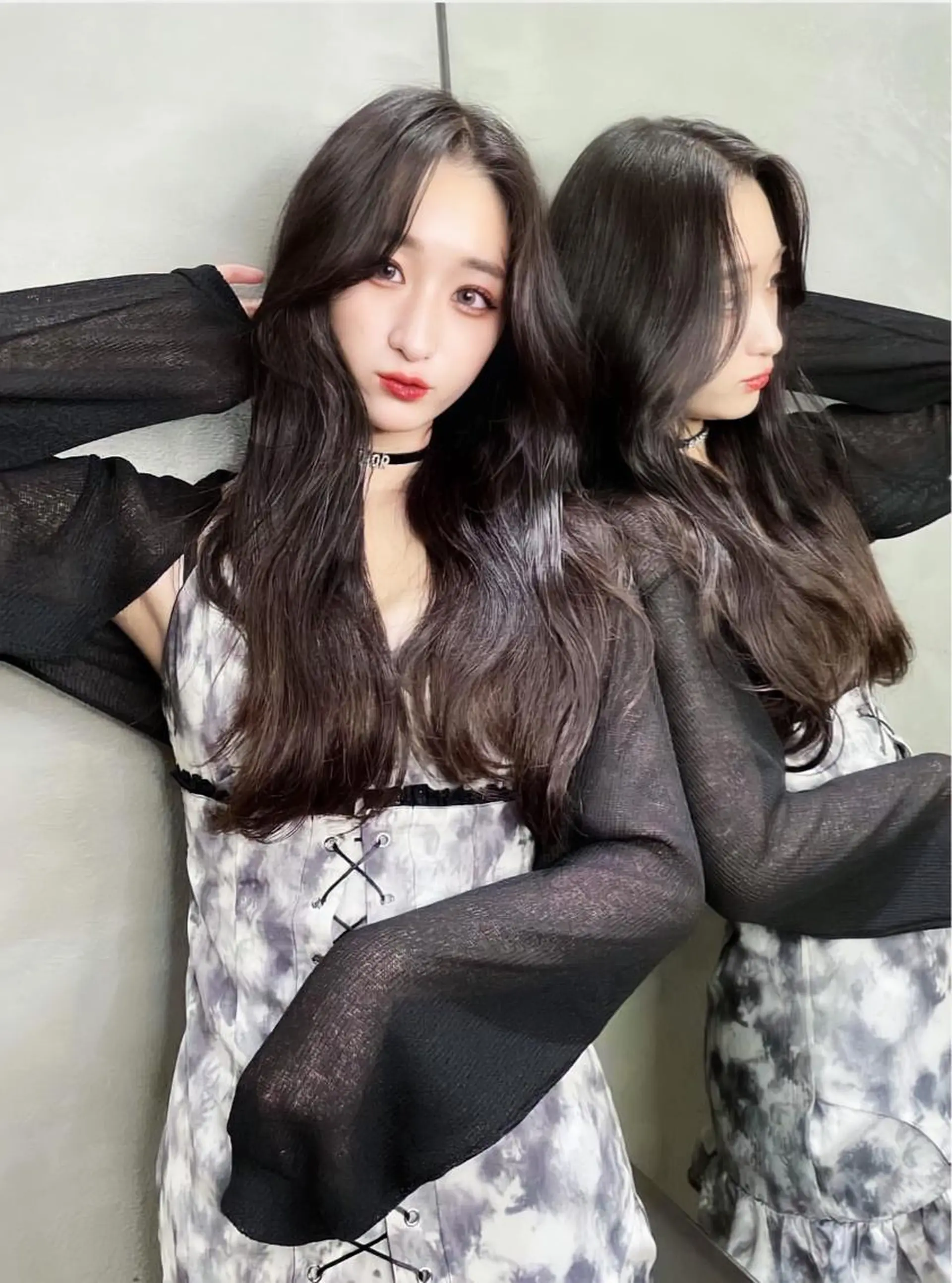 ロング 韓国風ヘア ロング カット ブリーチなし透け感カ ラー×韓国ヘア♡ヒデのヘアスタイル