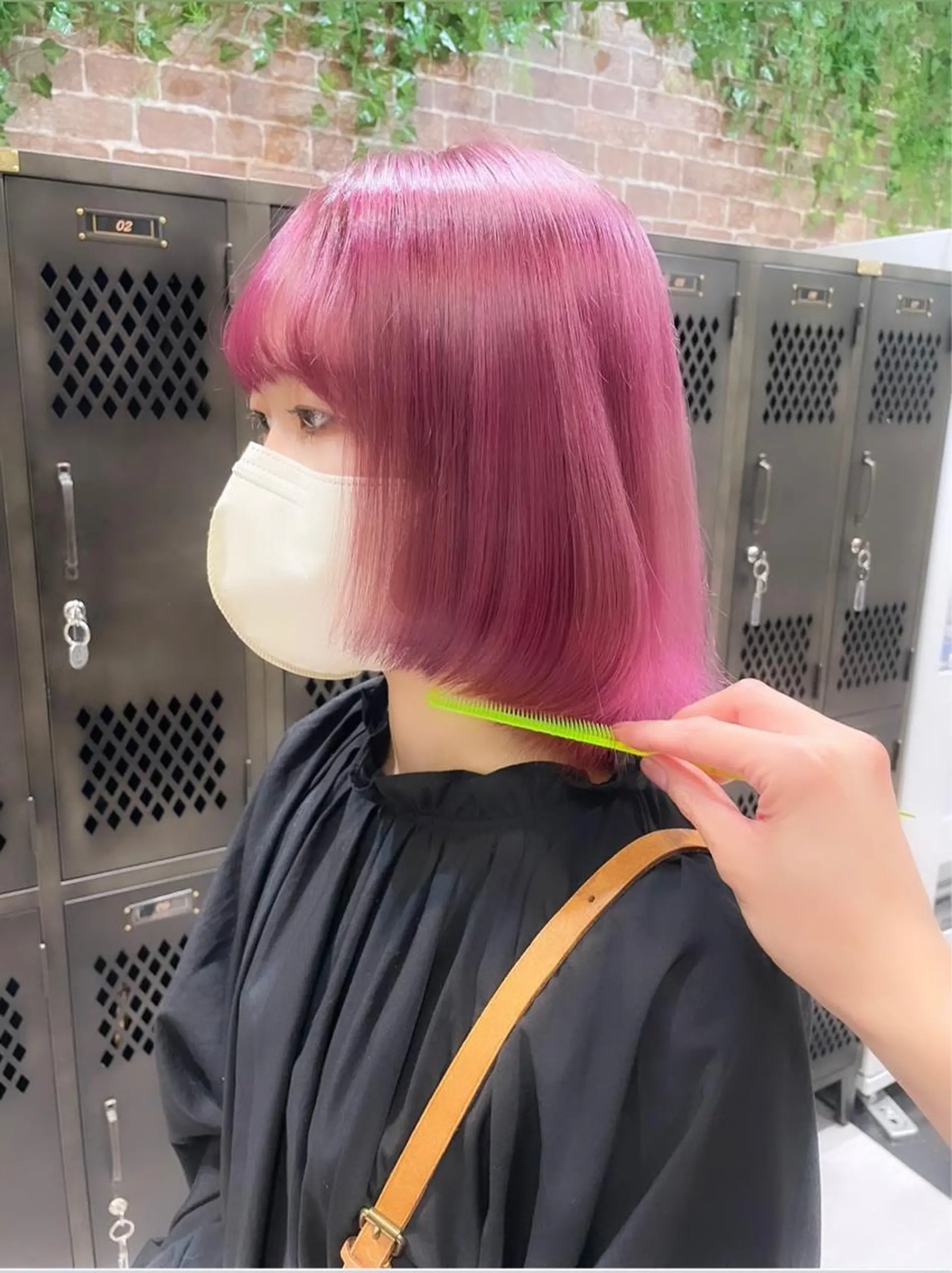 ショート ボブ デート ハイライト 髪質改善 韓国風ヘア ヘアカラー トリートメント 【20代ダメージ毛に 髪質改善】のヘアスタイル