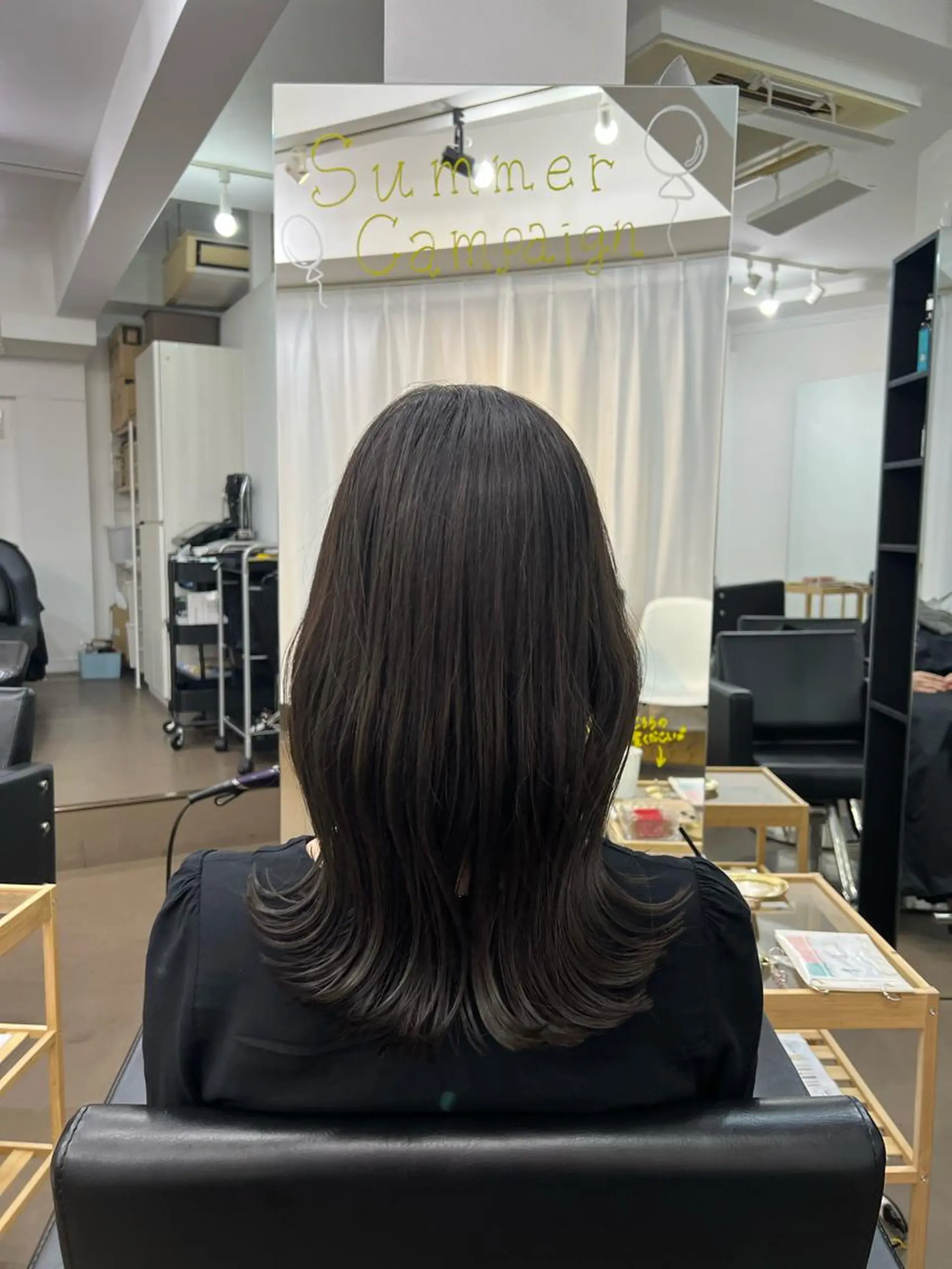 セミロング カラー バレイヤージュ ブリーチ ケアブリーチ ダブルカラー ハイライトカラー 神戸ボブ✂️ ioe三宮/田 伸佳のヘアスタイル