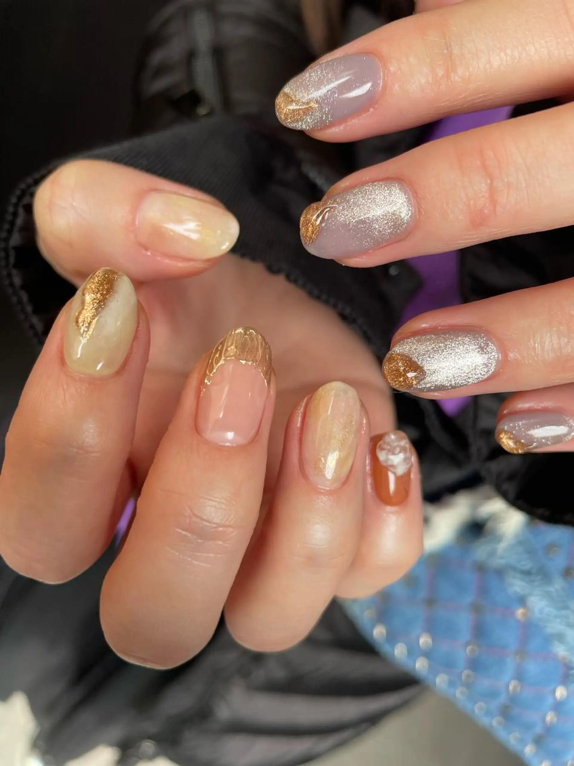 ロング カラー ヘアアレンジ キッズ ネイル マツエク・マツパ アイブロウ 福田 加奈のネイルデザイン