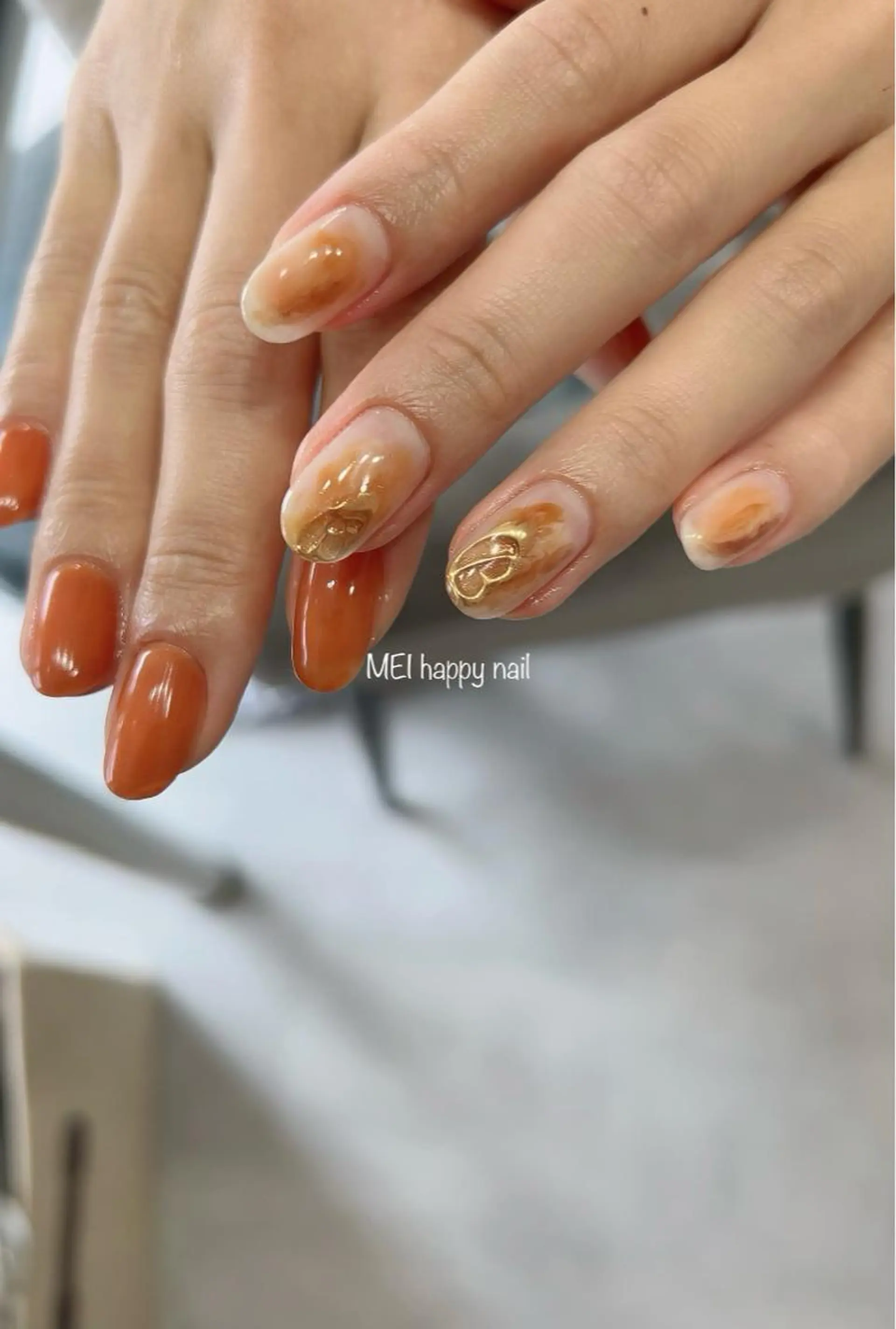 ネイル 北浦和 自爪育成ケアのネイルデザイン