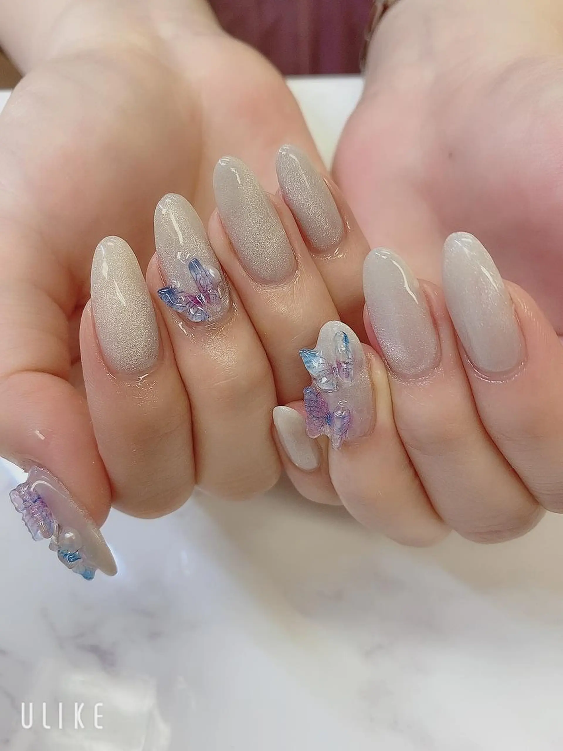 セミロング ハンドネイル JNA認定講師🌸 RIEのネイルデザイン