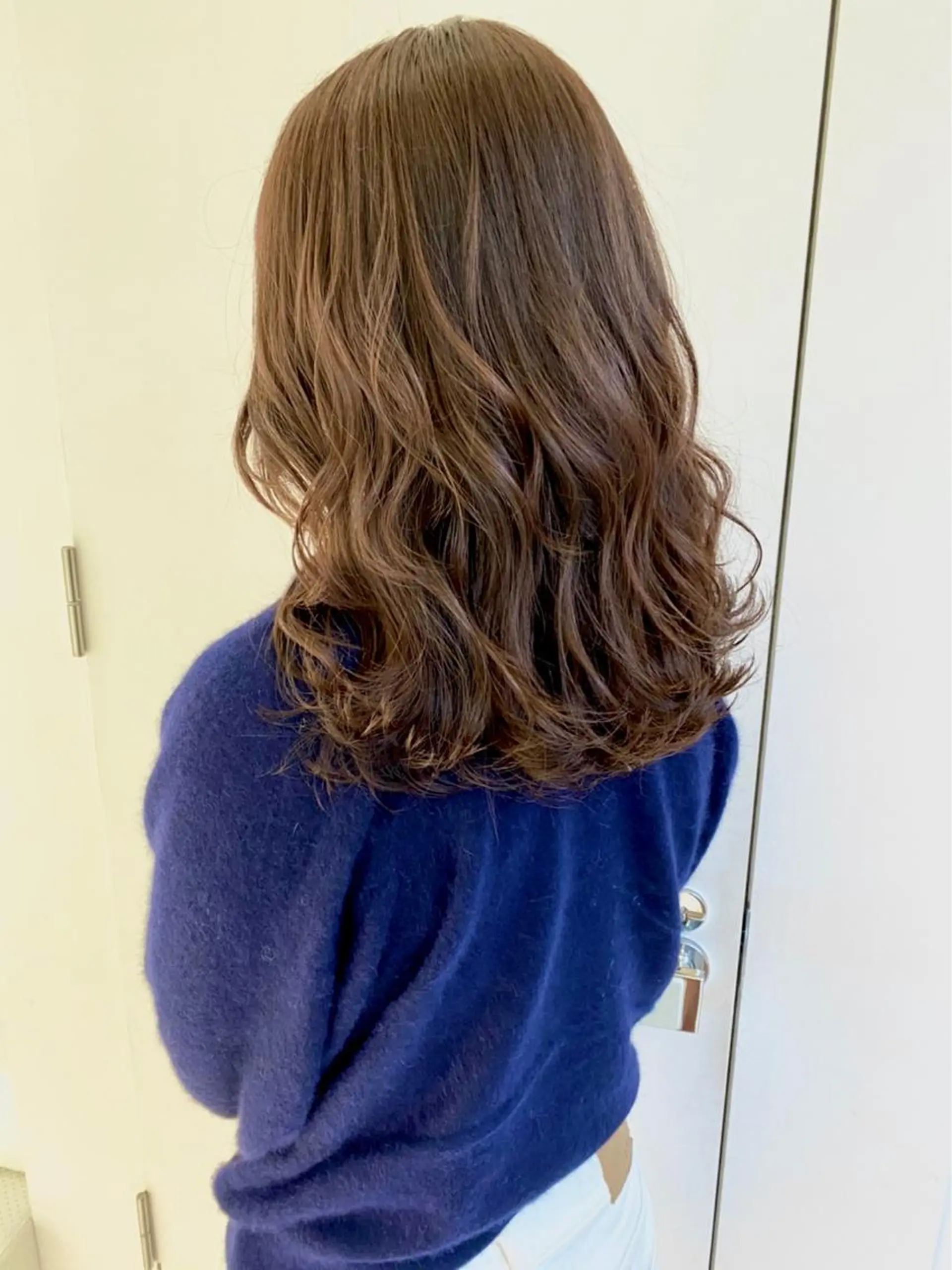 ロング カラー ヘアアレンジ ベージュカラー GO TODAY  SHAiRE SALON岡山所属・Sana/ 耳ツボ/インナーのヘアスタイル