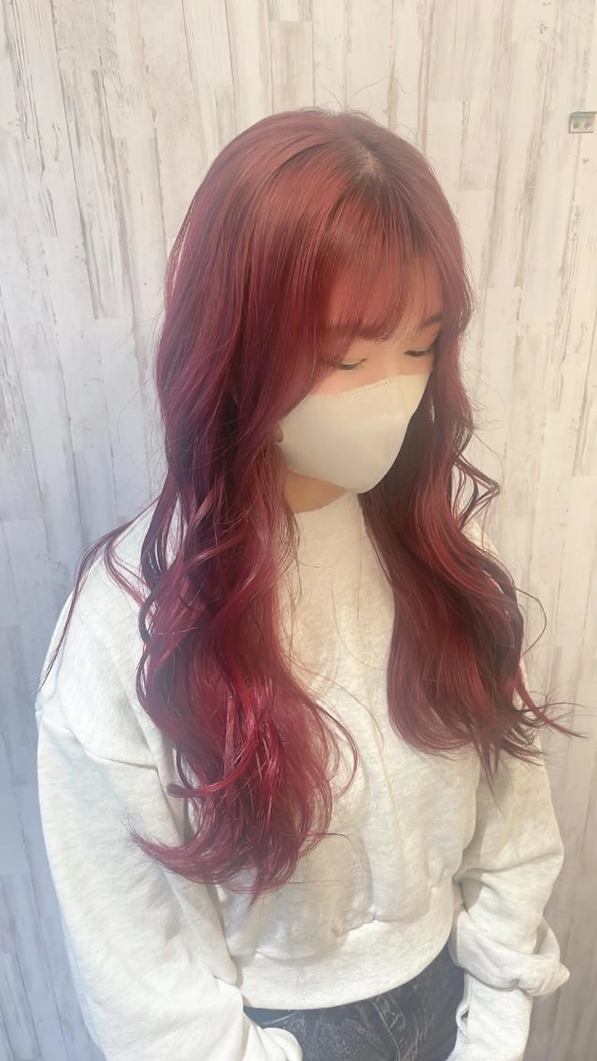 ロング カラー EARTH 山﨑龍馬のヘアスタイル