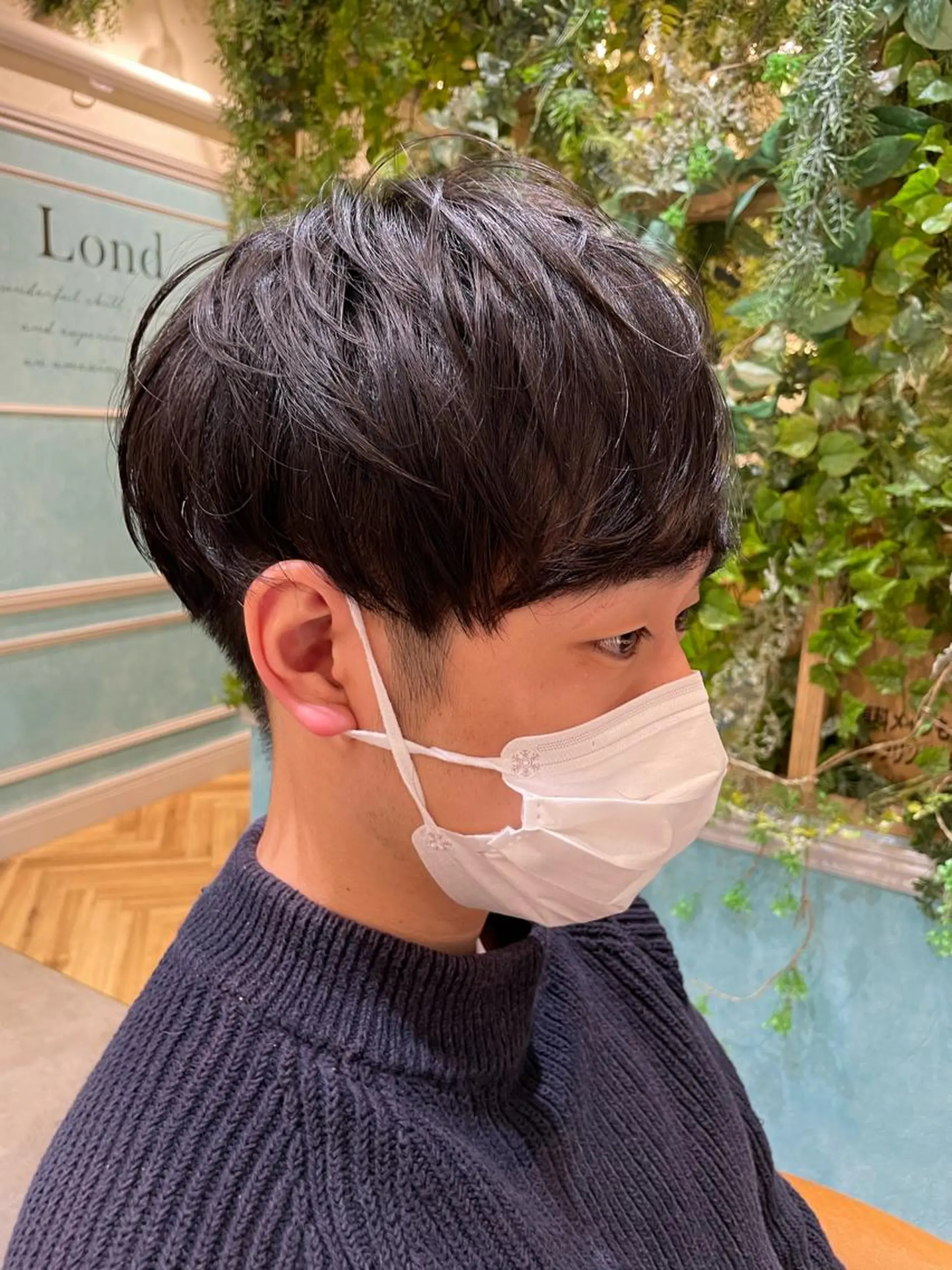 メンズ 縮毛矯正　髪質改善 韓国風レイヤー　吉田のヘアスタイル