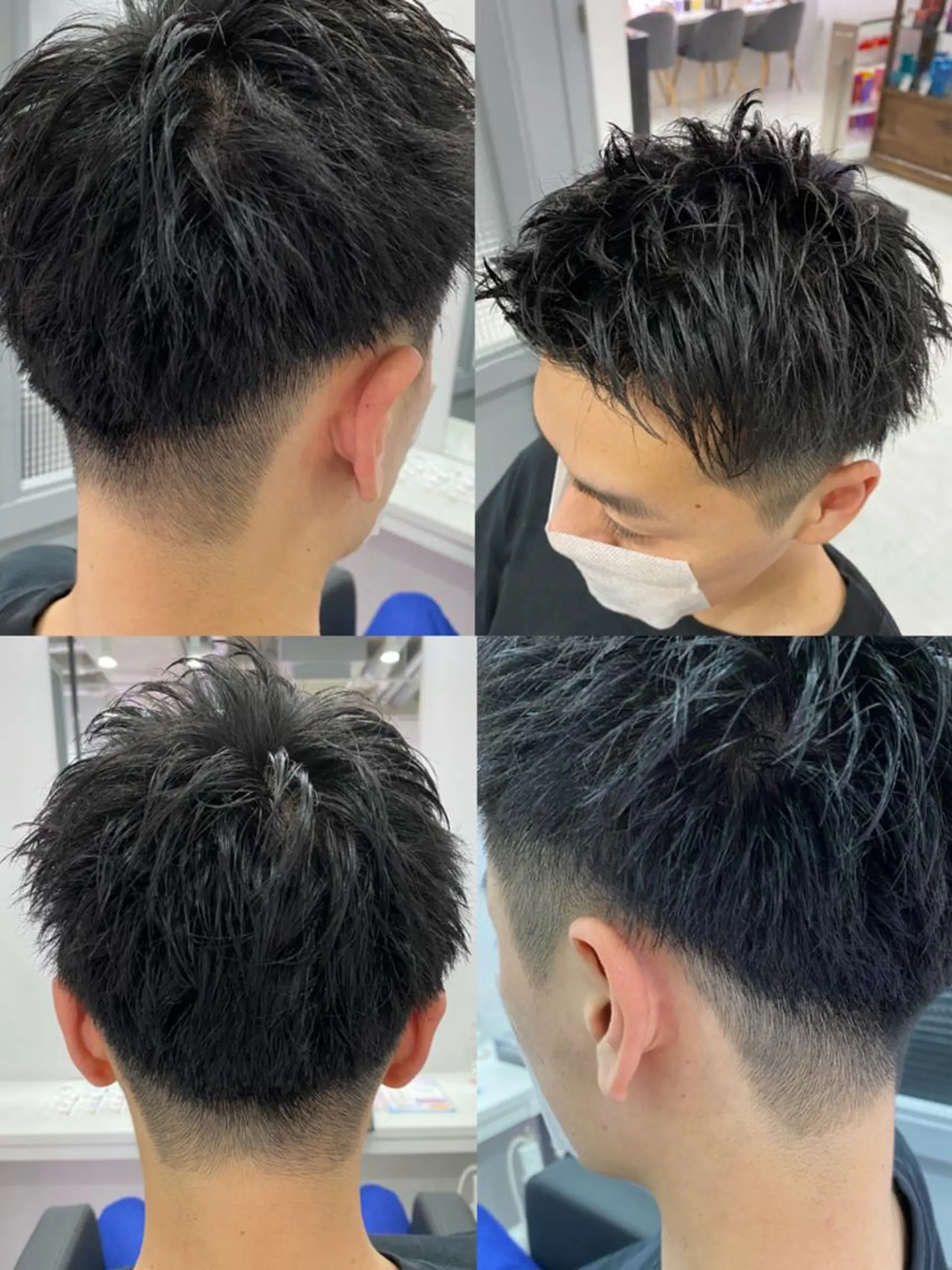 ショート カラー パーマ ヘアアレンジ メンズ 🔥メンズパーマ特 化🔥渡辺一翔🔥のヘアスタイル