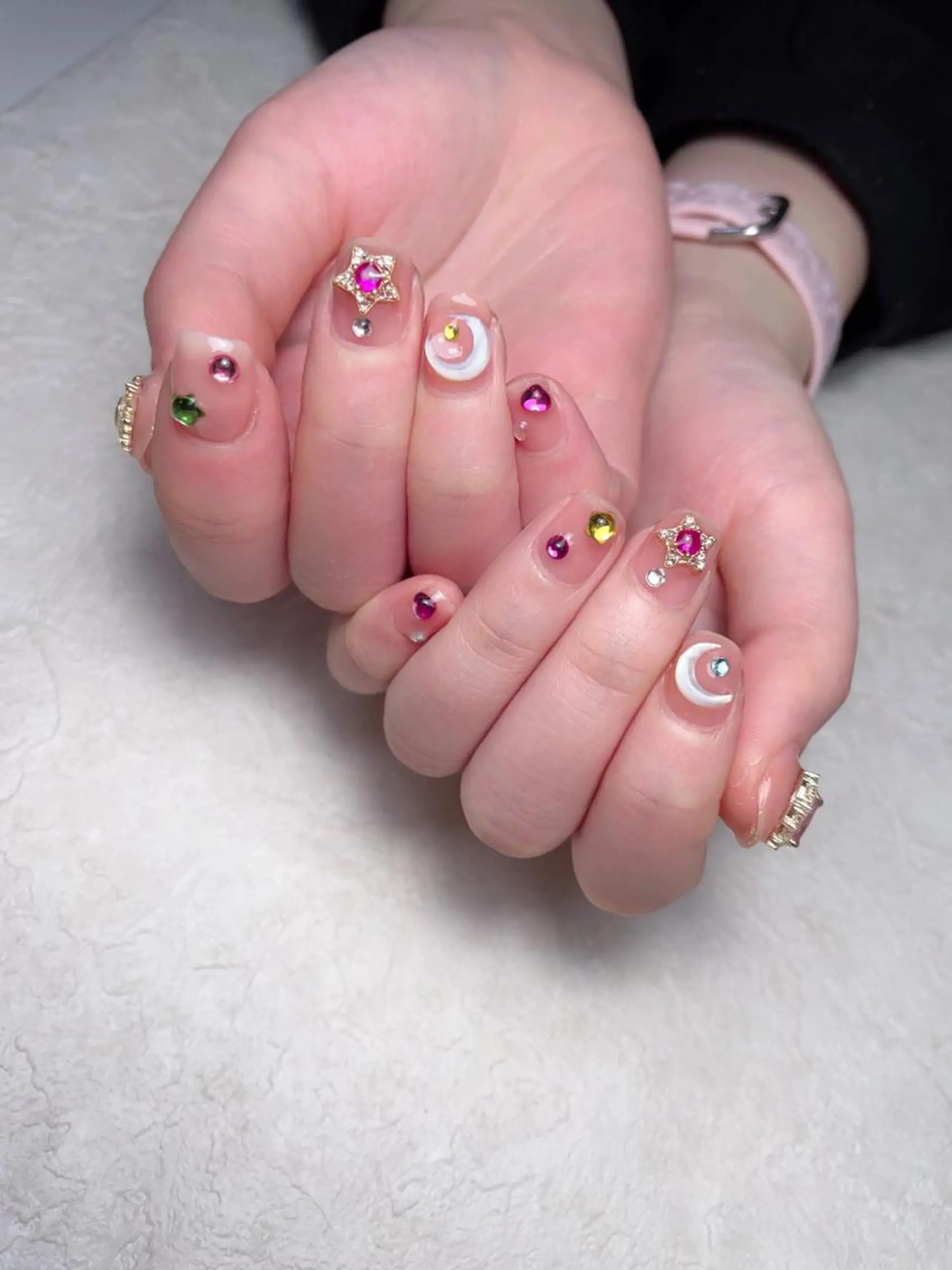 ネイル ハンドネイル M🌷nail 長さだし専門店のネイルデザイン