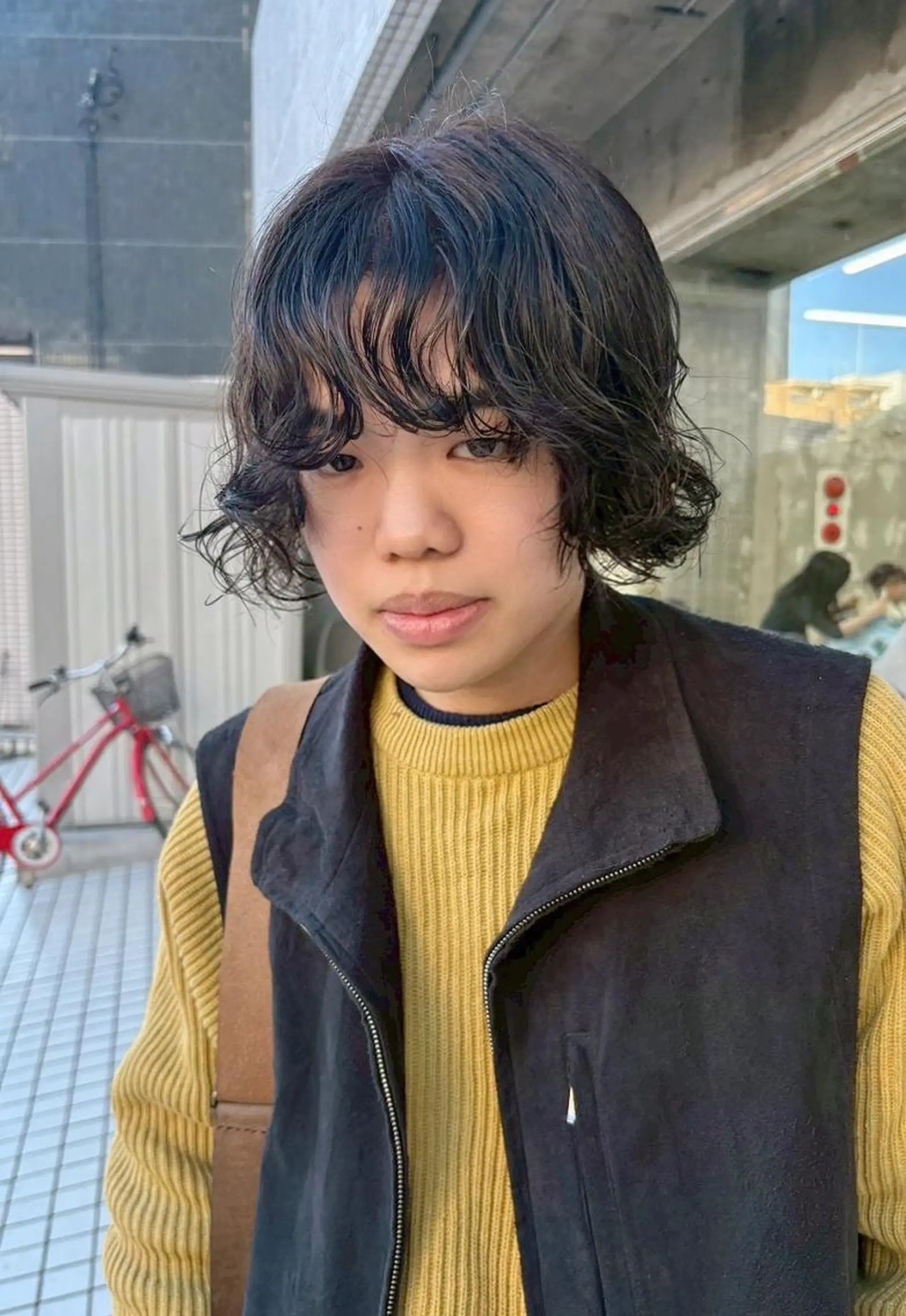 ミディアム パーマ メンズ ミディアムパーマ マッシュ メンズパーマ トレンドパーマ/ ボブ🌰くりーわのヘアスタイル