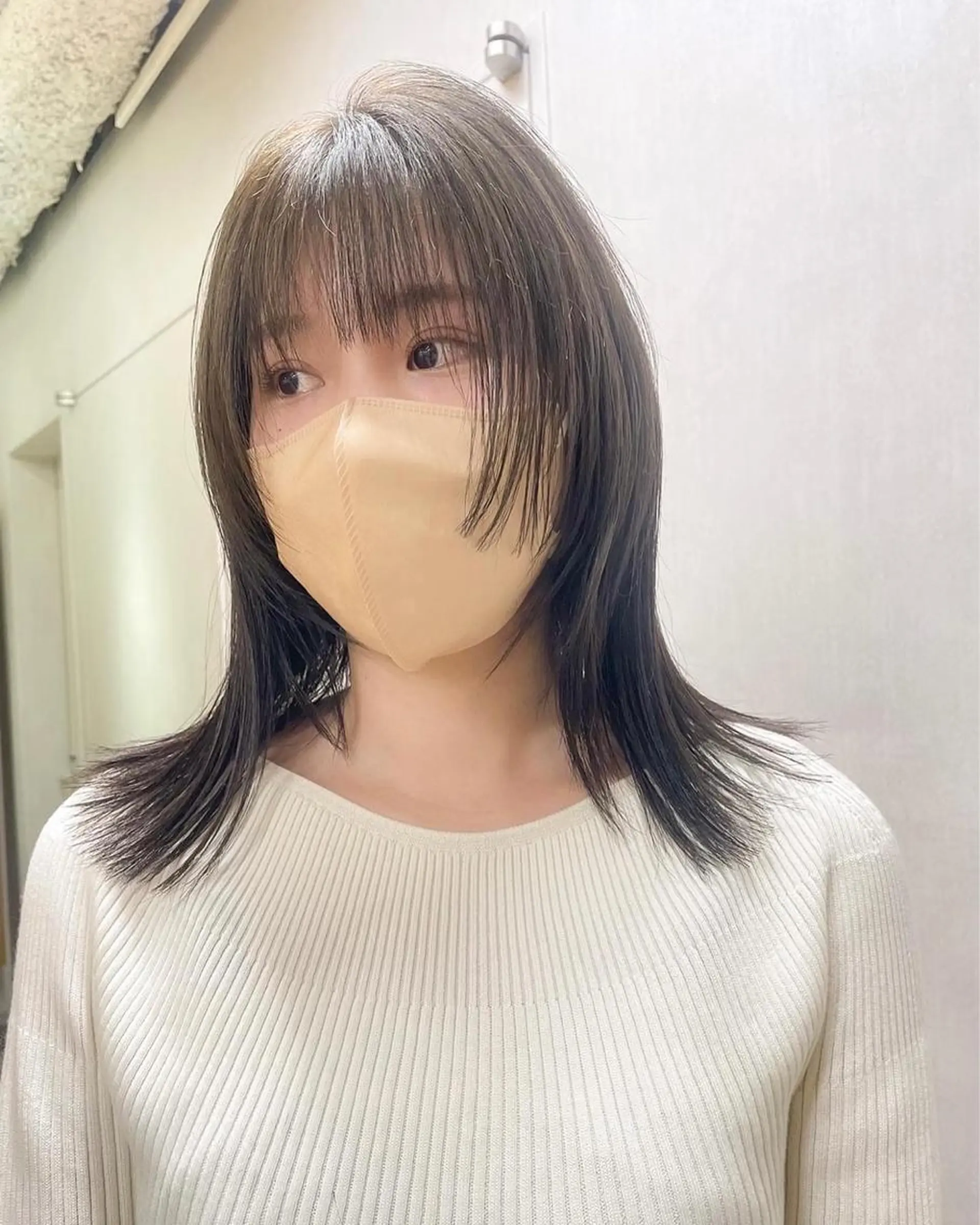 ミディアム ケアカラー TOI所属・内野   龍海 / レイヤーカットのヘアスタイル