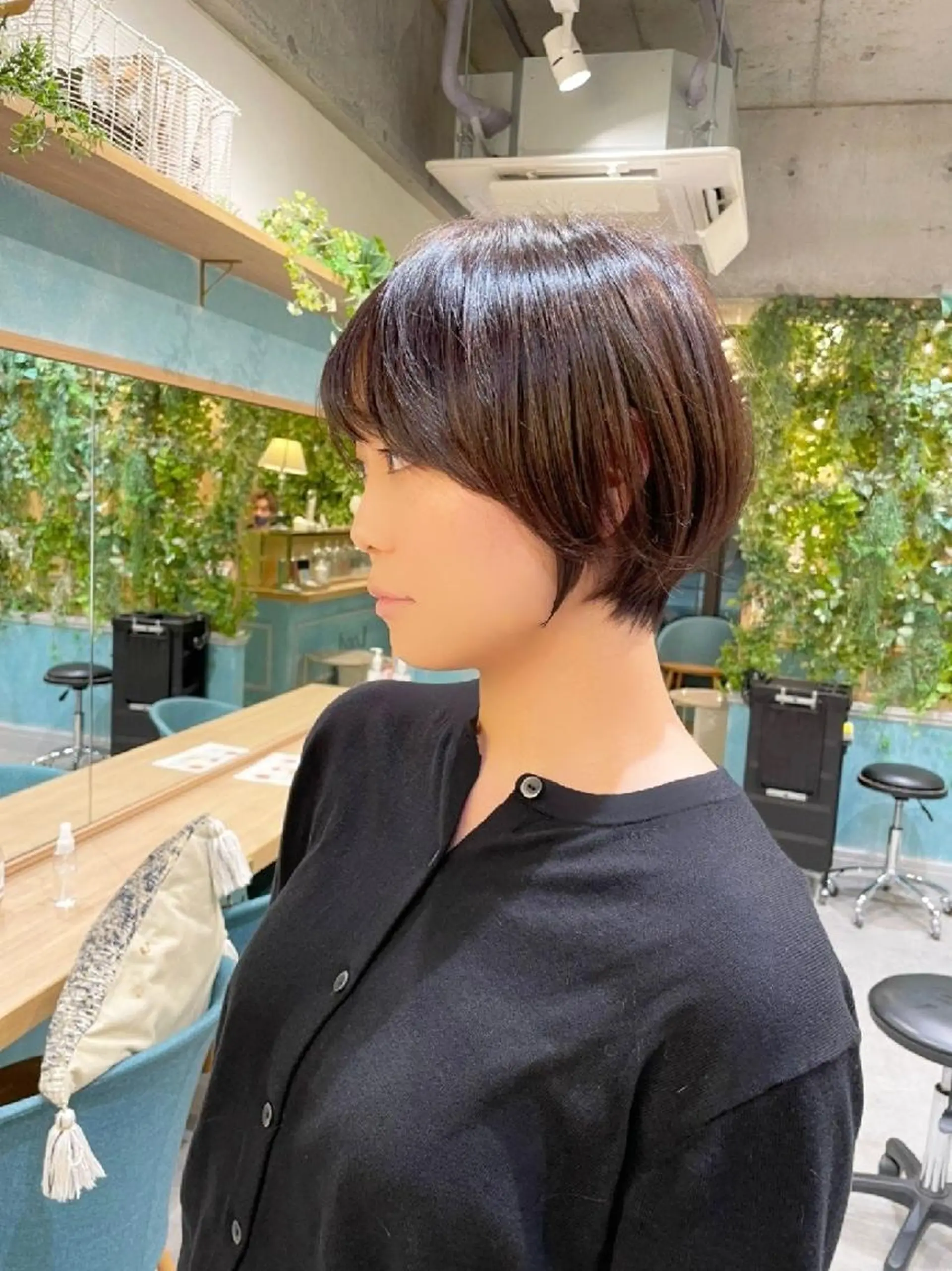 ショート ショートボブ 丸みショート ボブ ショートヘア 【似合わせ・レイヤー ・パーマ】海気のヘアスタイル