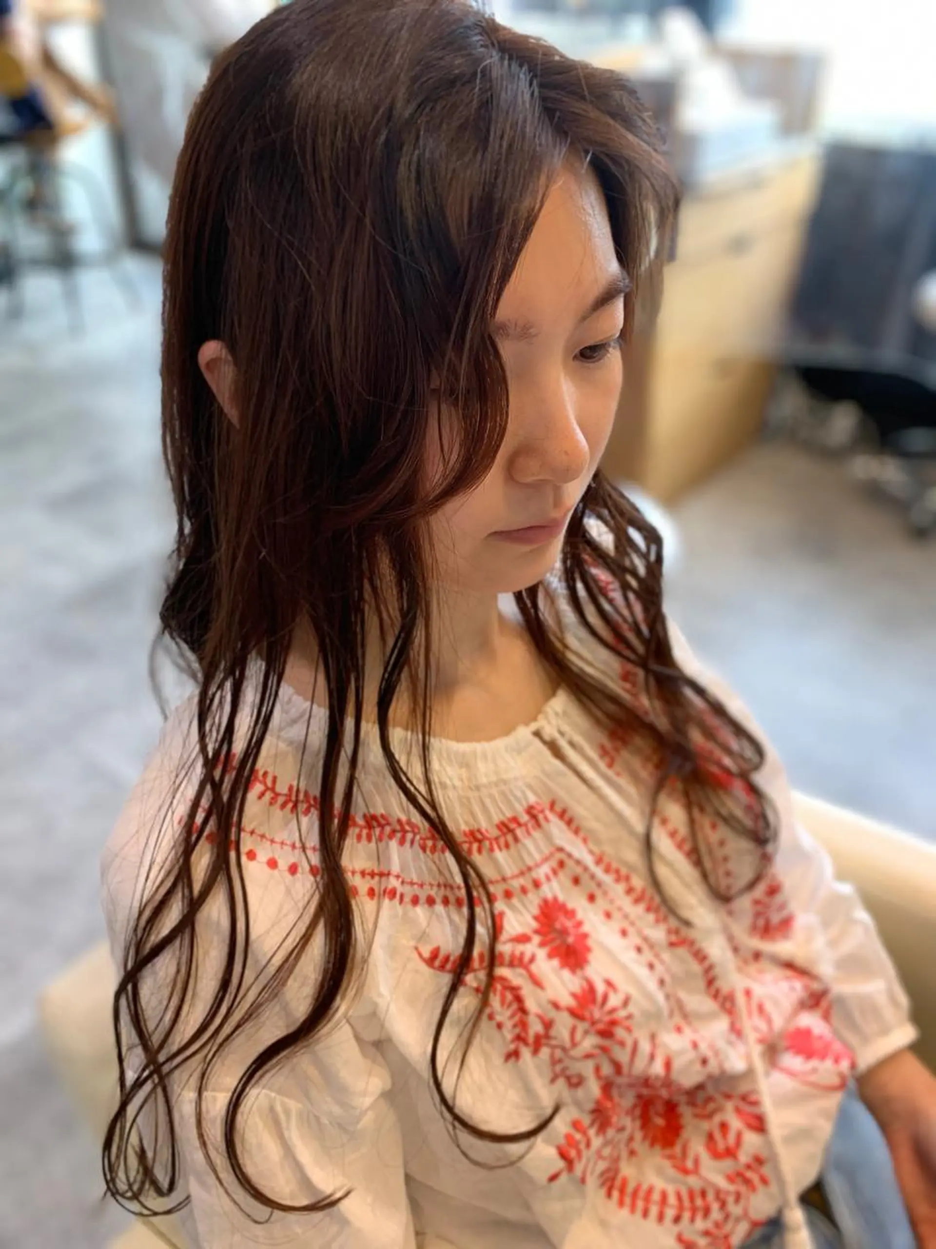 ロング カット ヘアカラー トリートメント HAIR  SALONgenie (ヘアーサロンジーニー)所属・嶋崎 啓人のヘアスタイル