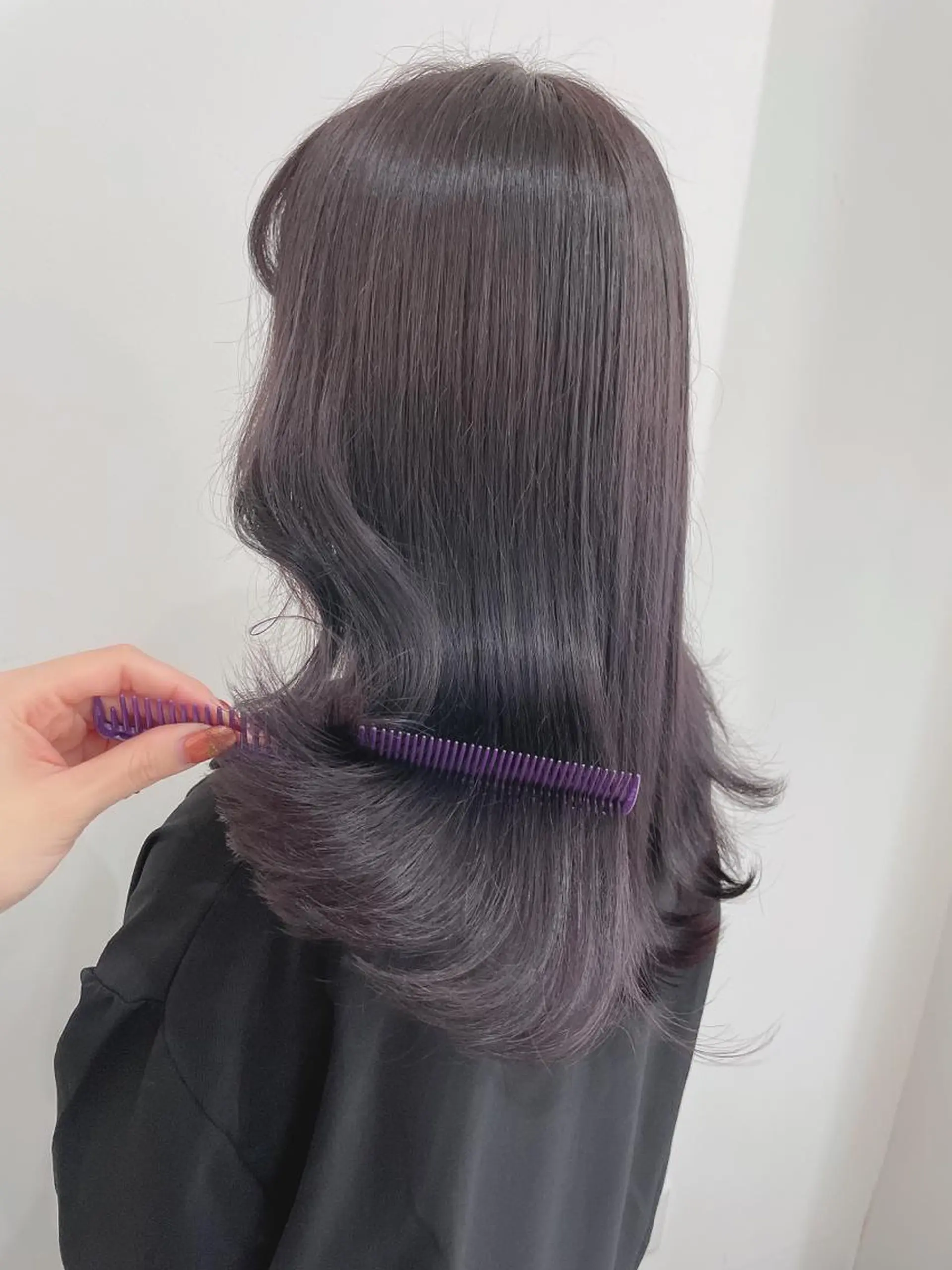 セミロング カラー ディープラベンダー ラベンダーカラー TIARA minoriのヘアスタイル