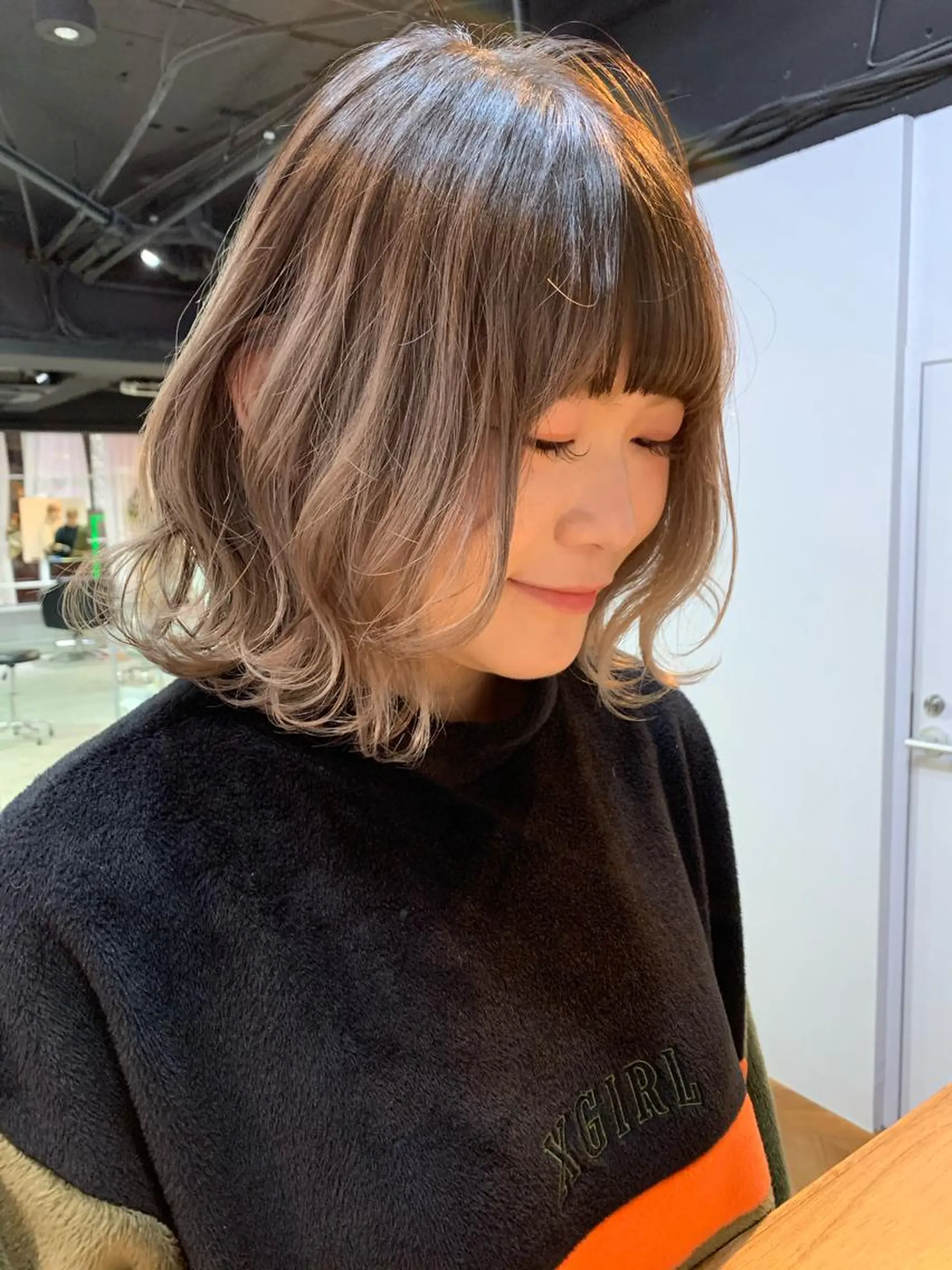 ミディアム カラー カット ヘアカラー トリートメント 🍃柔らかヘアー田中 瑞希🍃のヘアスタイル
