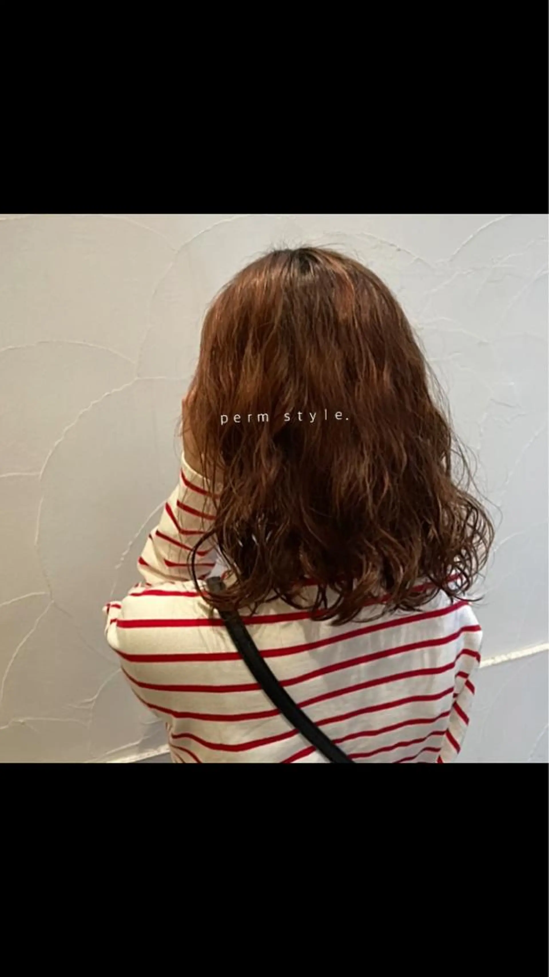 ミディアム カット 縮毛矯正 パーマ/名古屋パーマ / コデラ ナナホのヘアスタイル