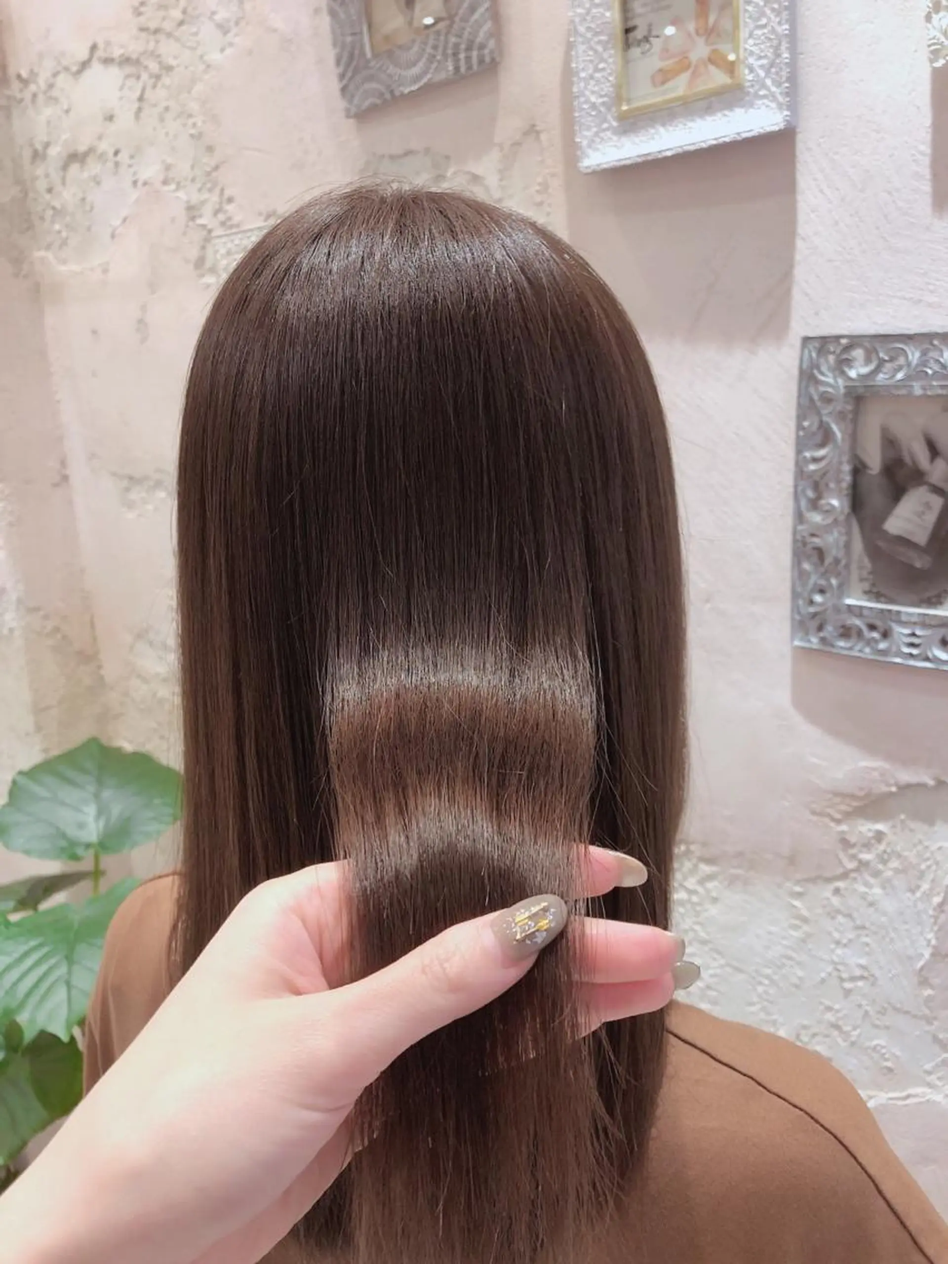 ミディアム トリートメント カット ヘアカラー トリートメント 代表山口ひな 髪質改善のプロのヘアスタイル