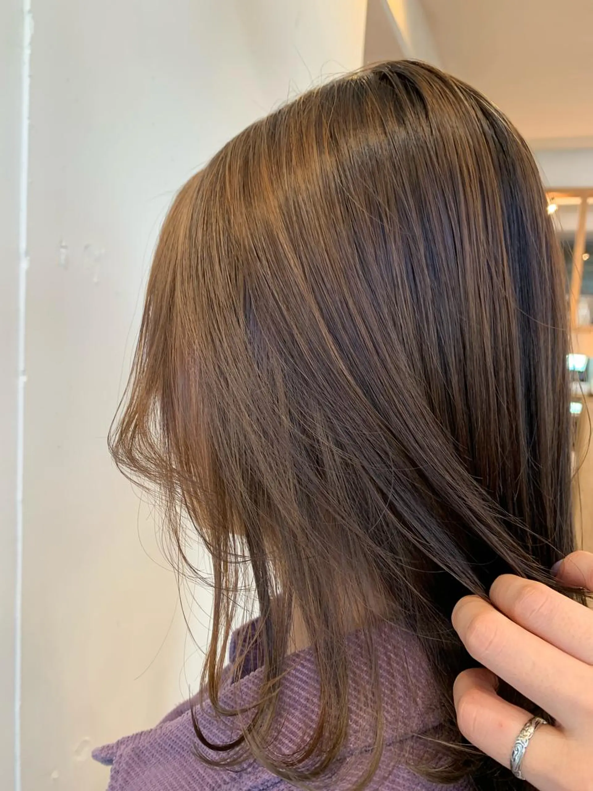 ミディアム まろやかカラー🤎 みなとまほのヘアスタイル