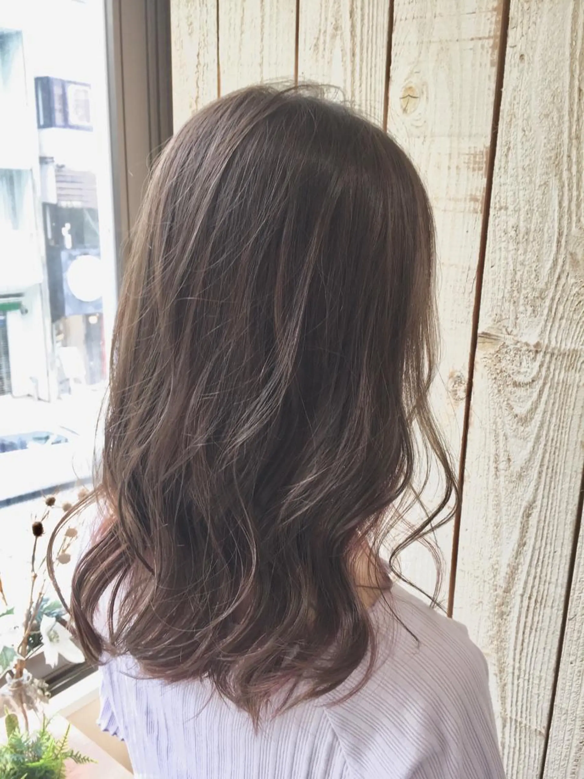 セミロング カラー カット ヘアカラー トリートメント 透明感/ 美髪矯正/田中恭のヘアスタイル