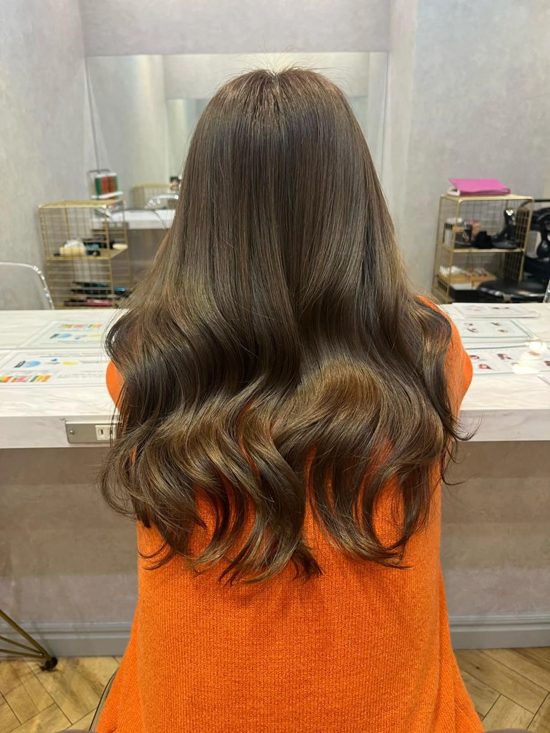 ミディアム ヘアカラー トリートメント enn to yuu所属・髪質改善&大人ボブ ♡KURENAのヘアスタイル