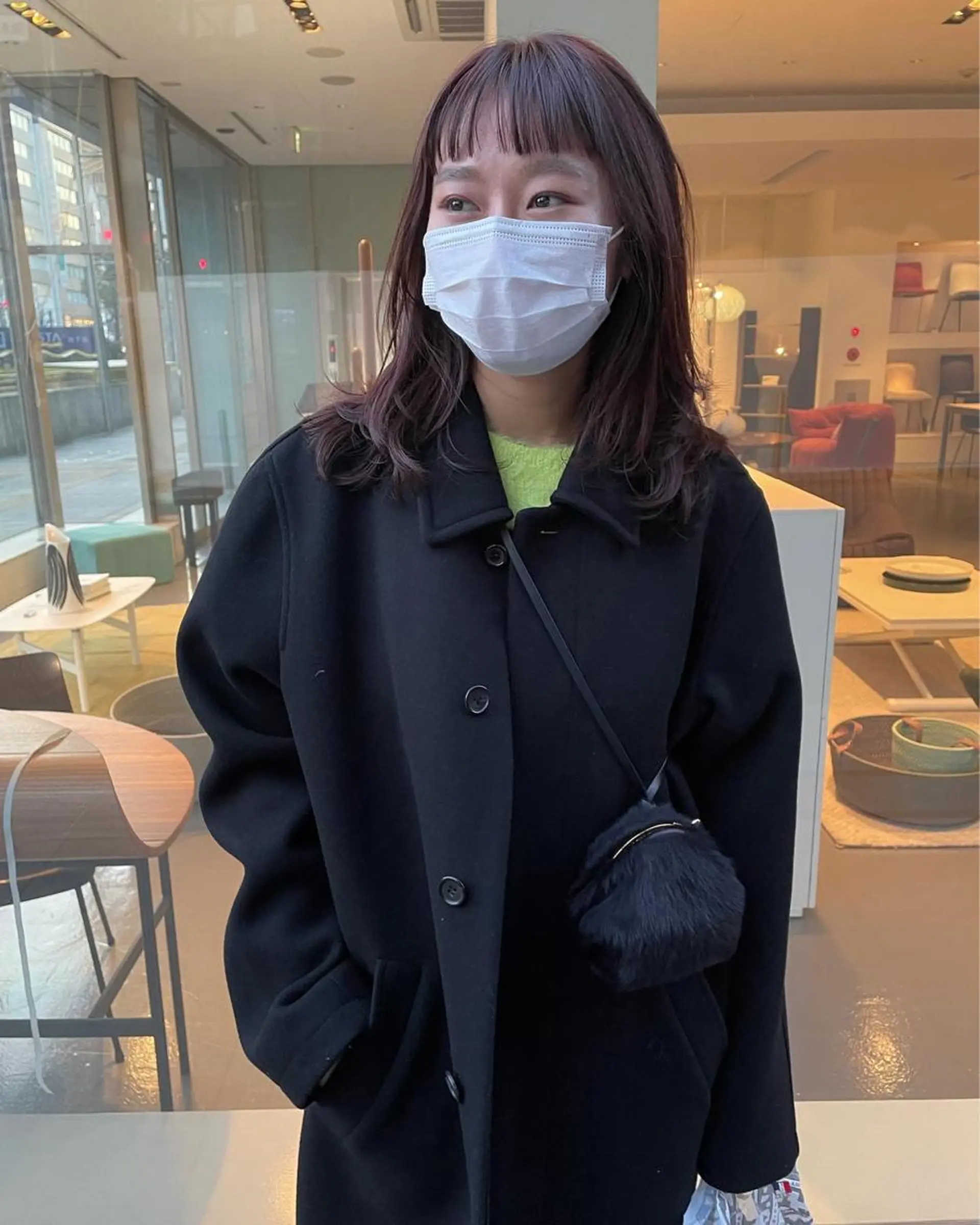 ミディアム カット ヘアカラー 田中 碧のヘアスタイル