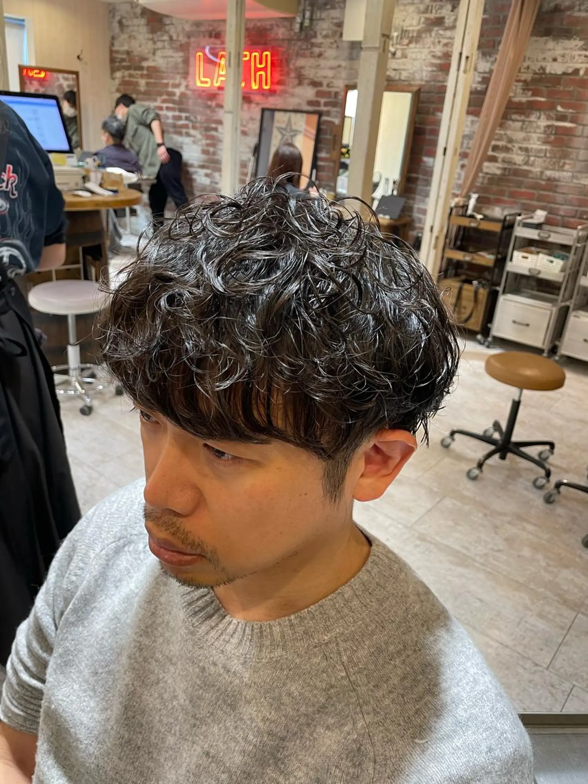 ショート パーマ メンズ OAK中目黒 Kazukiのヘアスタイル