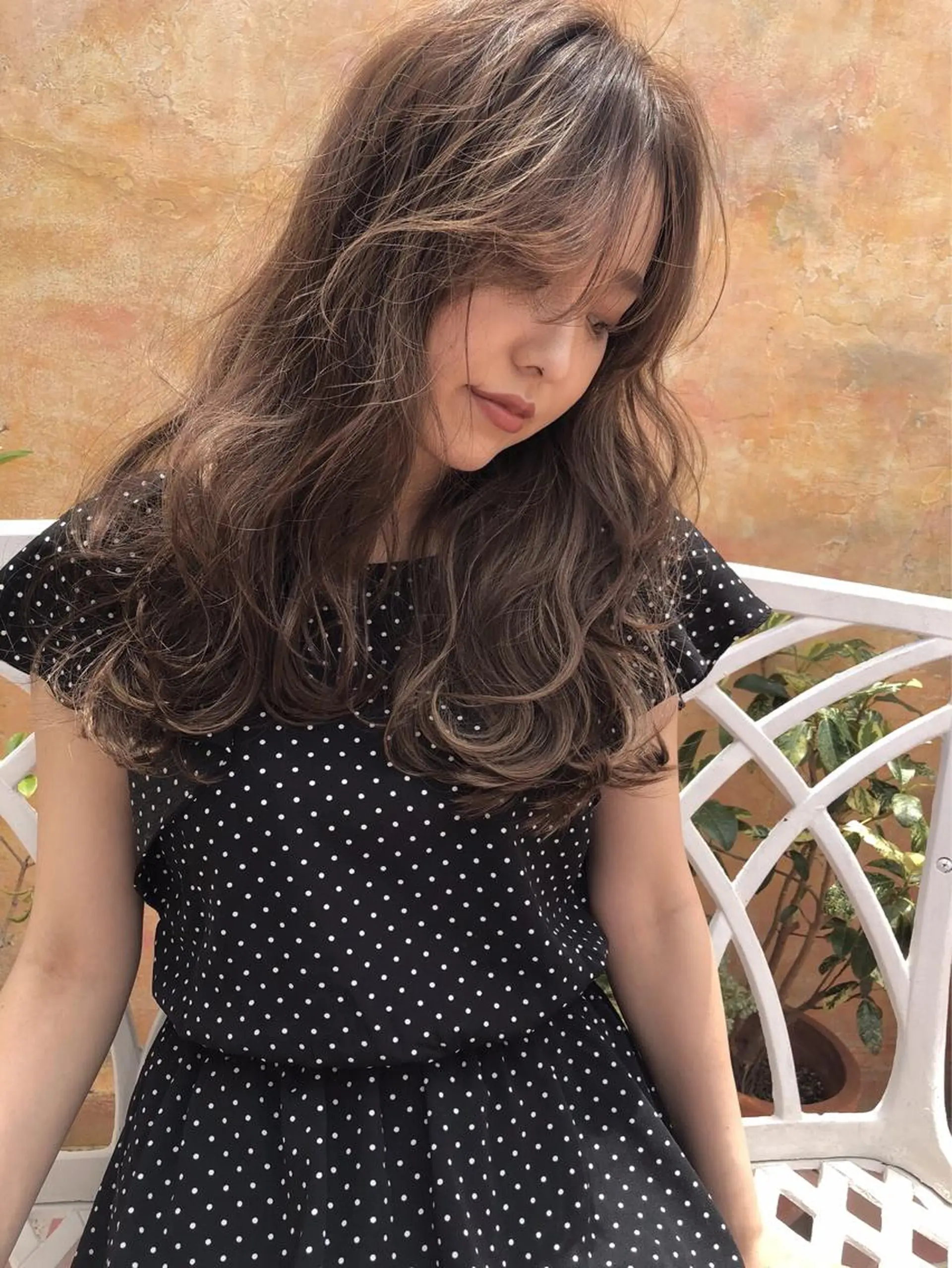 セミロング カラー 店長/mao/ 前髪/顔周りカットのヘアスタイル