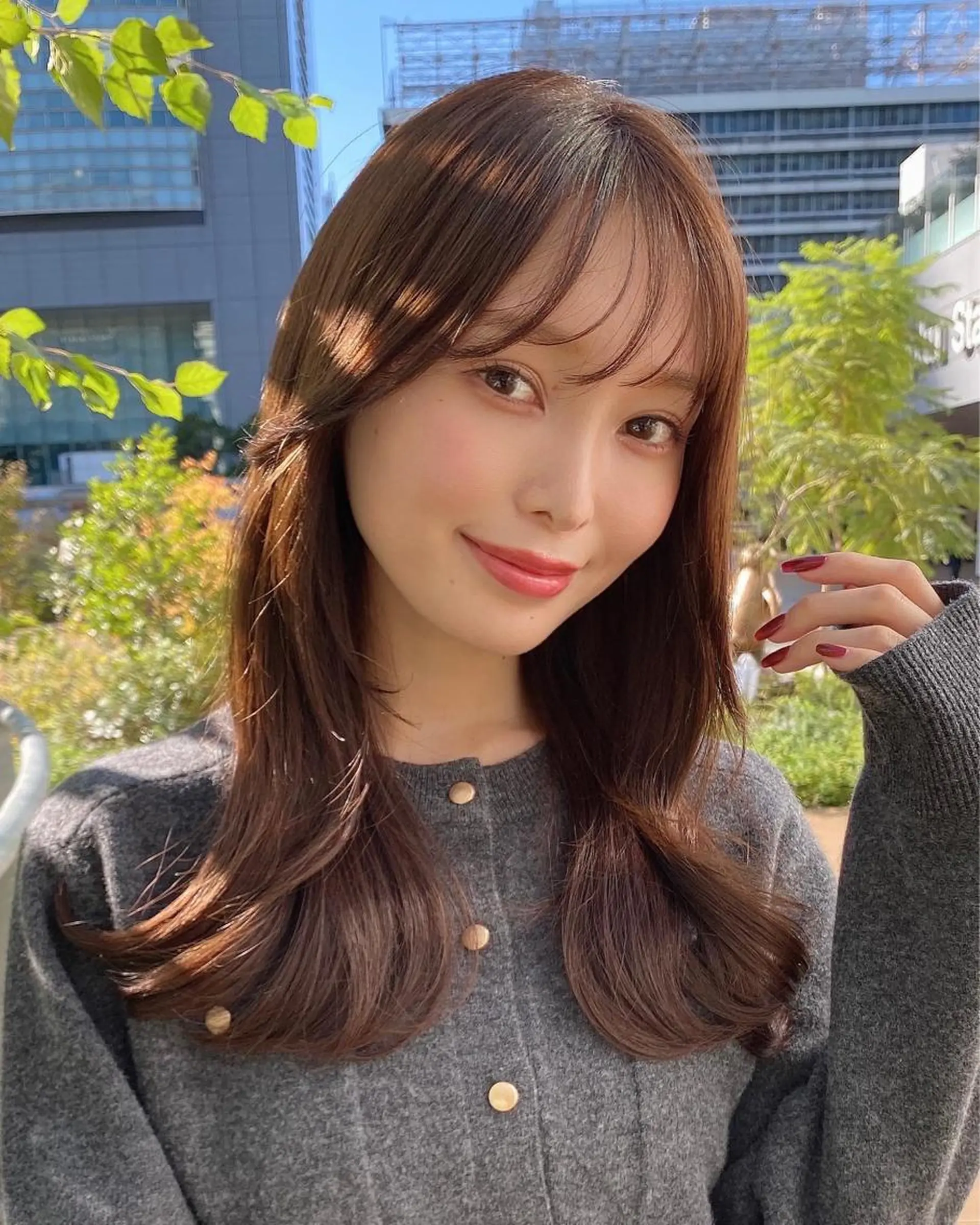 ロング くびれヘア 髪質改善 レイヤーカット ロング シースルーバング 🧡くびれヘア/前髪 顔周り🧡久原結衣のヘアスタイル