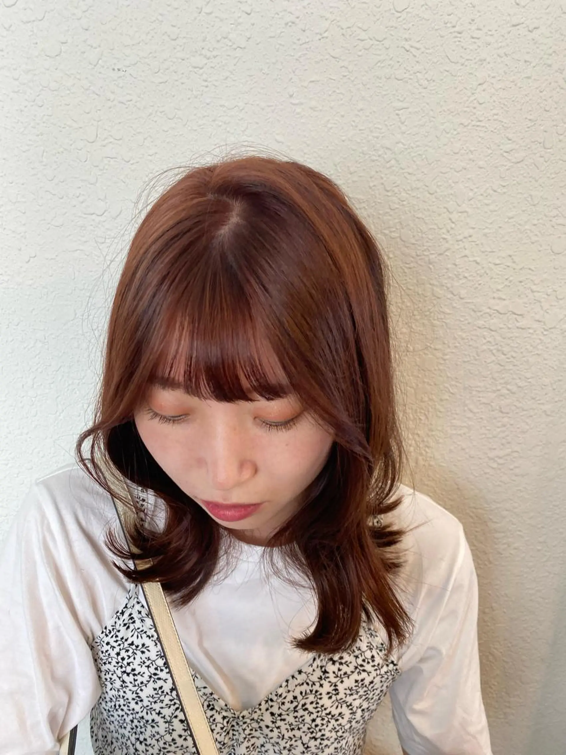 ミディアム 透明感カラー名駅 名駅みゆのヘアスタイル