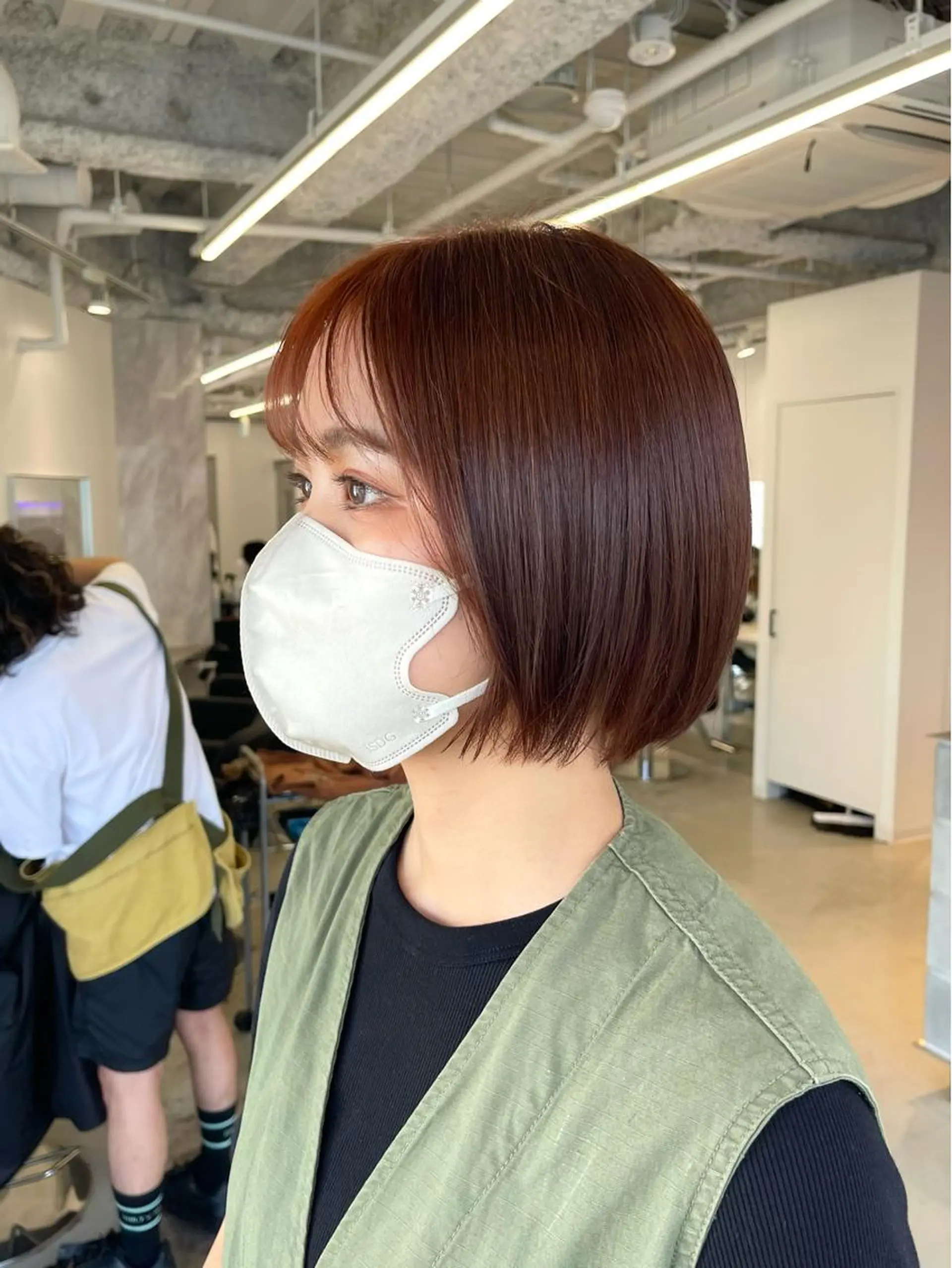 ショート カラー カット ヘアカラー トリートメント 店長　MANAMI ／ブリーチ／骨格ボブのヘアスタイル