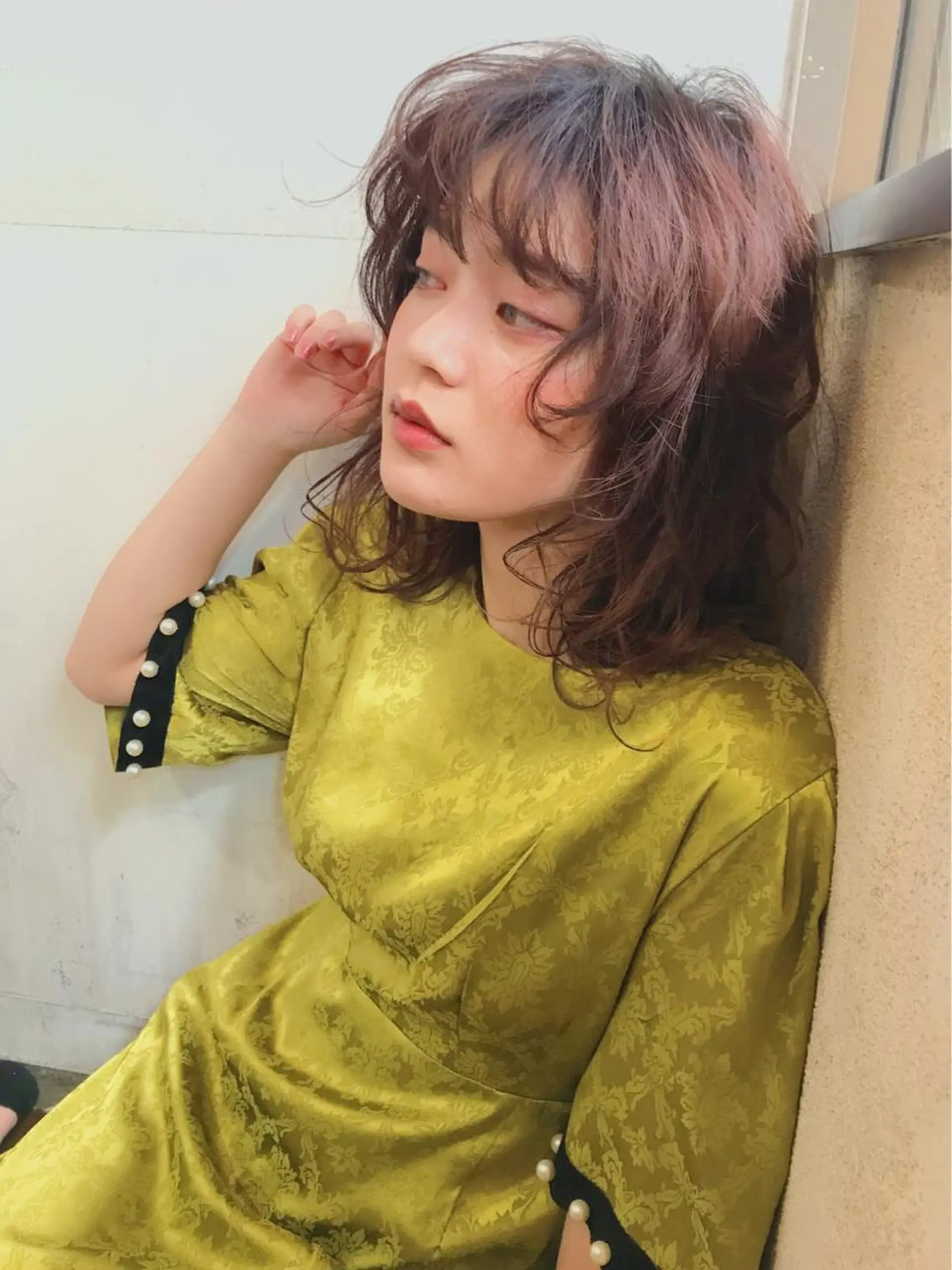 セミロング カット ヘアカラー 韓国 / 中国ヘア 🦋Noniのヘアスタイル