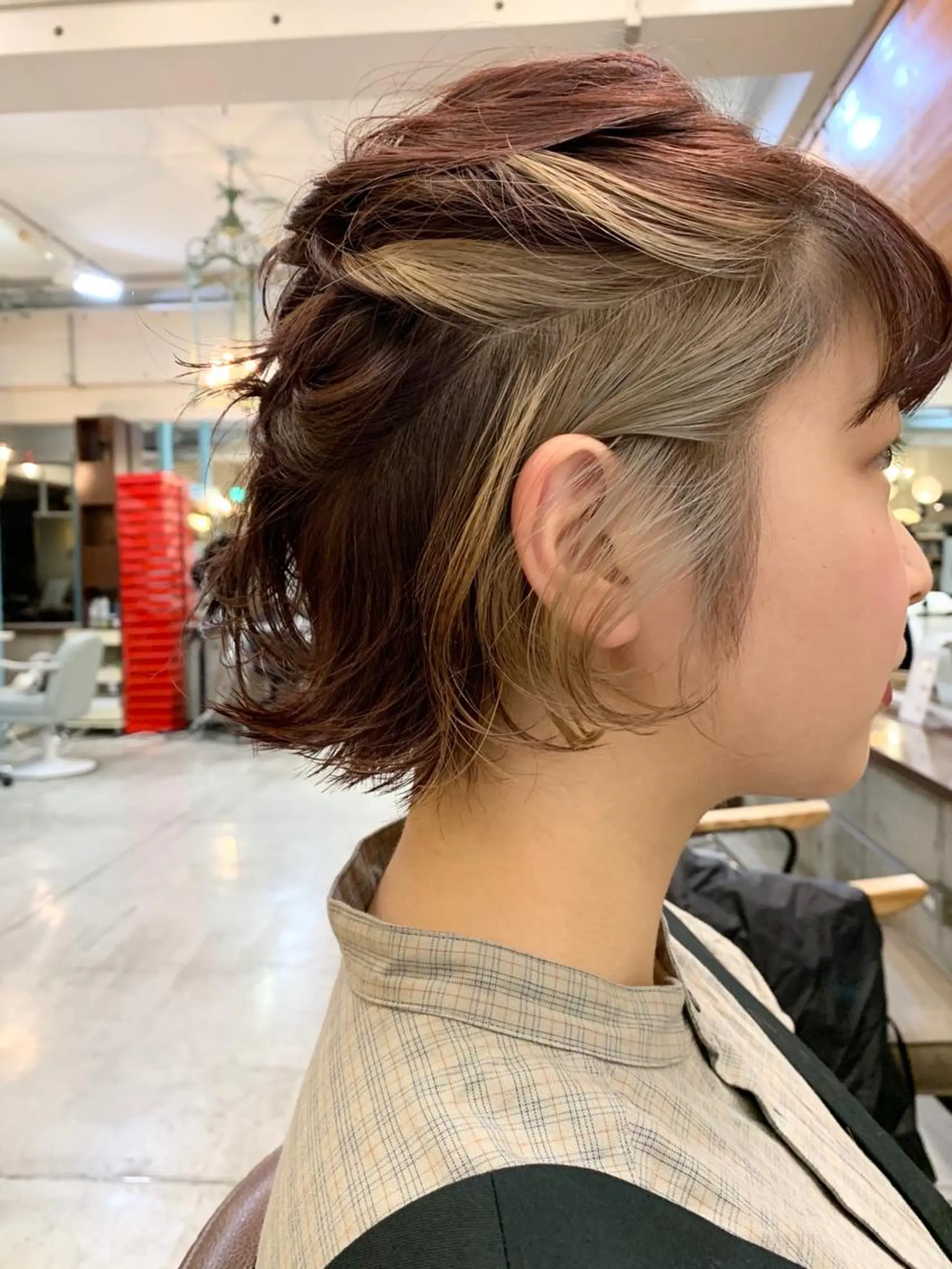 ショート カラー インナーカラー tension 【テンション】のヘアスタイル