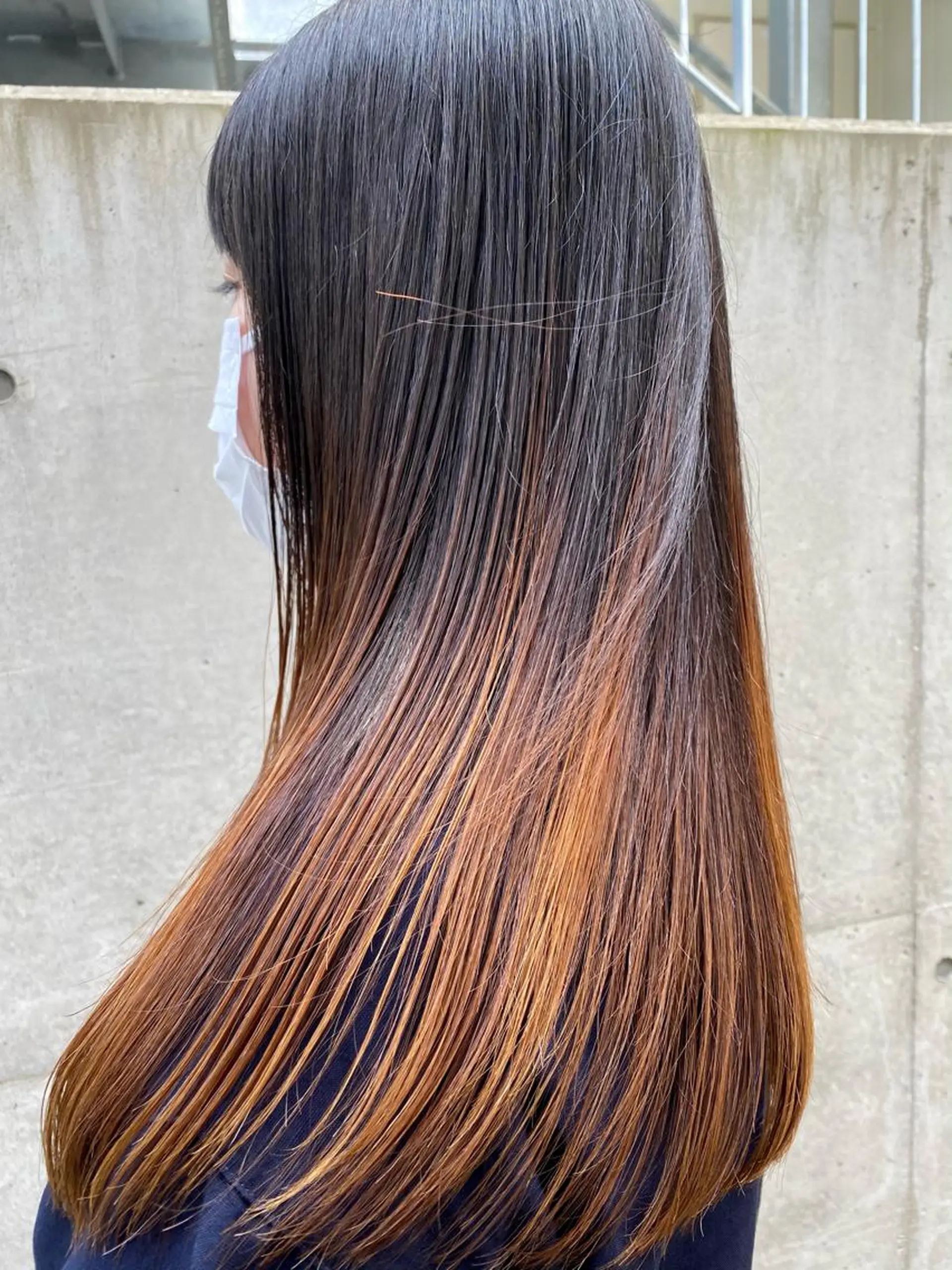 セミロング 韓国ヘア/レイヤー/ 縮毛矯正🫧伊勢のヘアスタイル