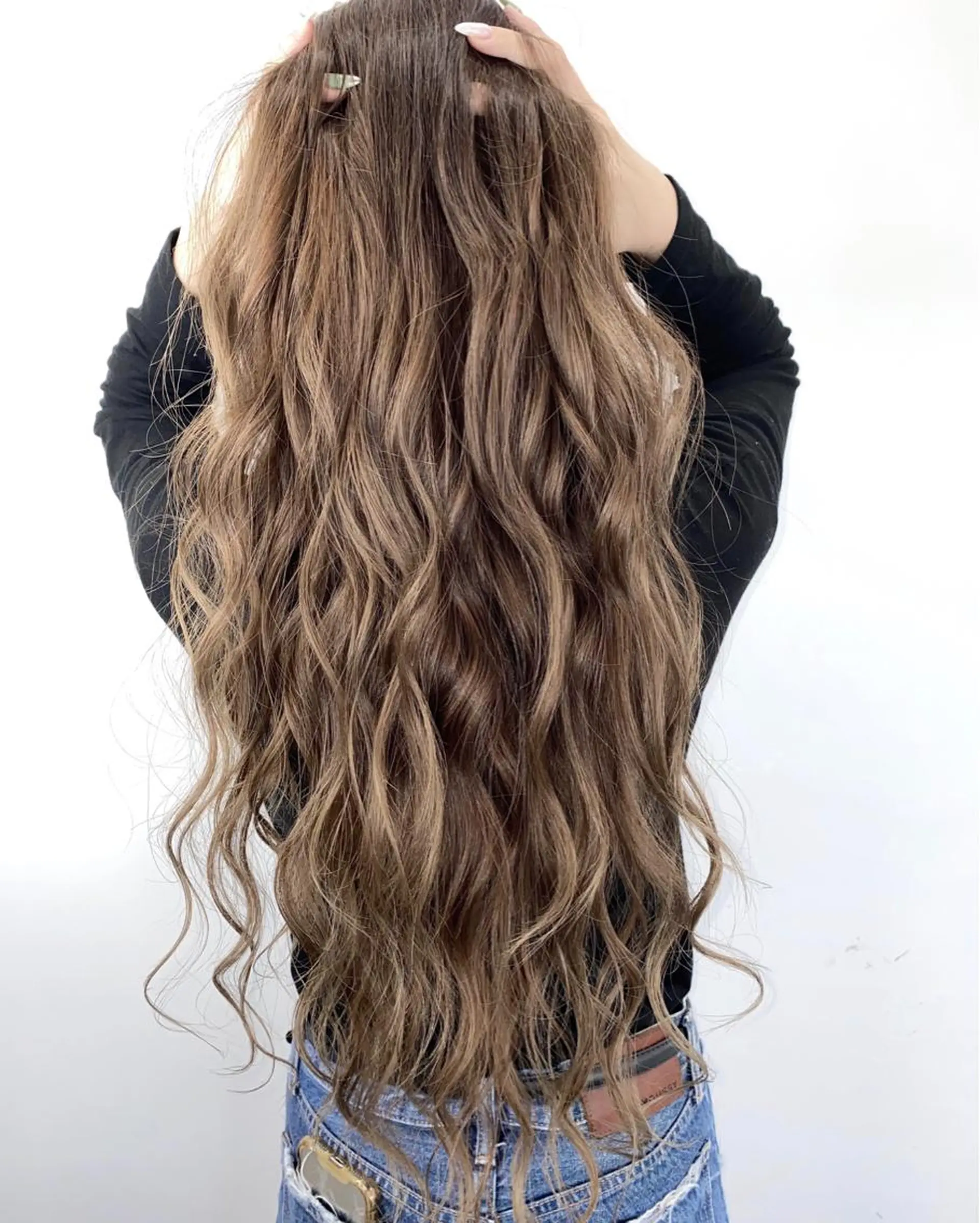 ロング カラー パーマ ヘアアレンジ キッズ hair  mode RITZ所属・★ 里奈★のヘアスタイル